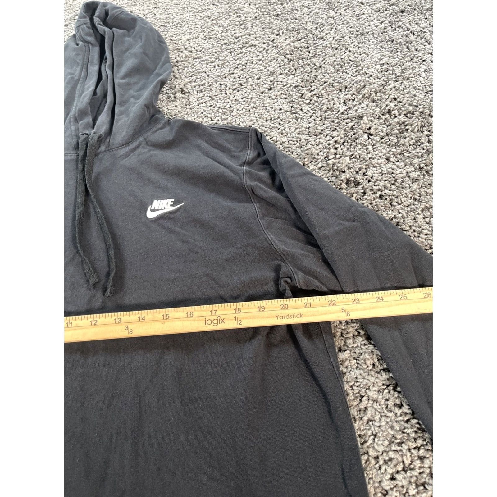 Nike Nike Sportswear Club Fleece Pullover Hoodie Mens Med Black Hooded Sweatshirt Size US M / EU 48-50 / 2 - 3 Thumbnail
