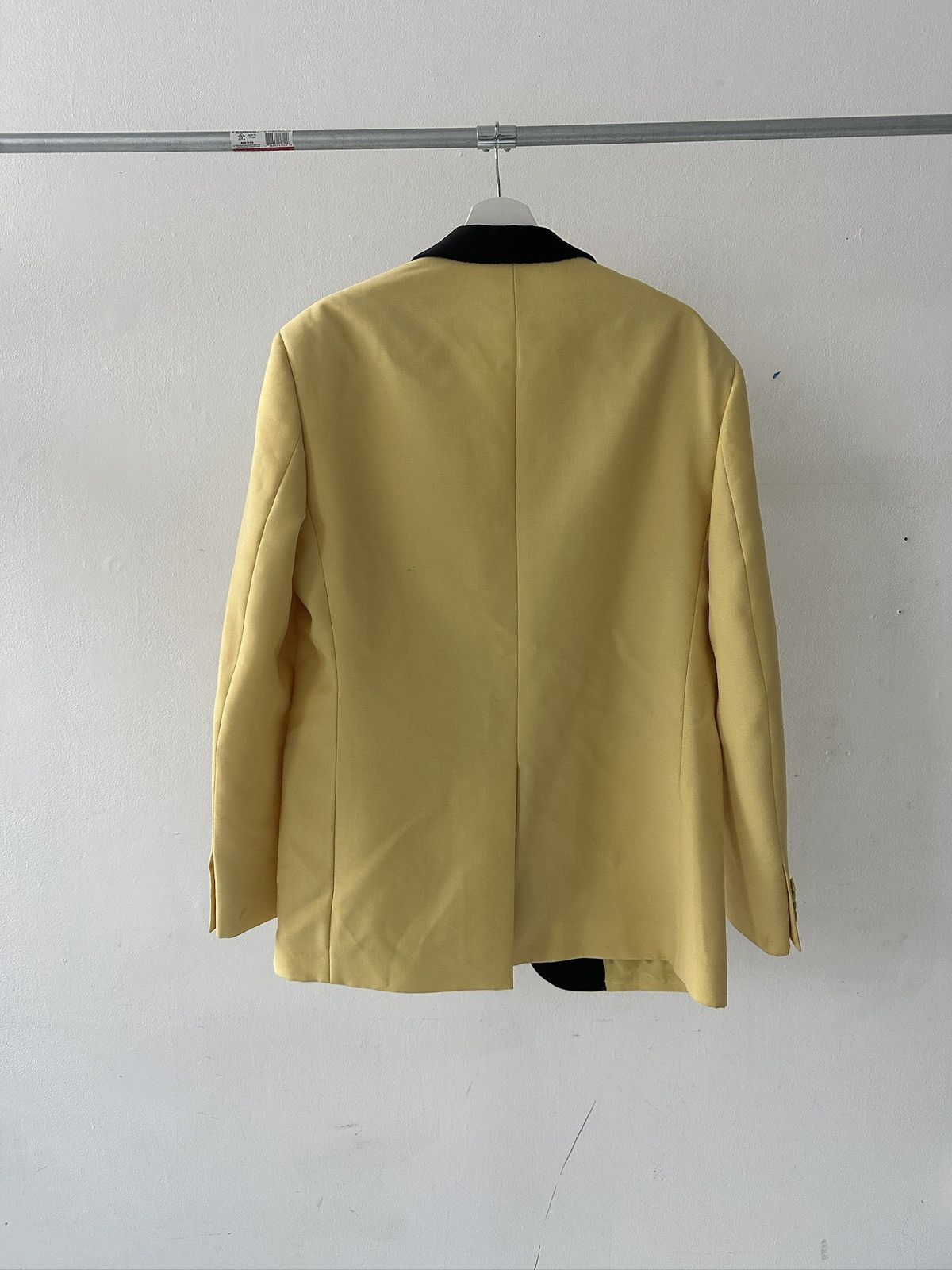 Calvin Klein 205W39NYC × Raf Simons Calvin Klein 205w39nyc Raf Simons Baby Yellow Tuxedo Jacket Size 48R - 9 Thumbnail
