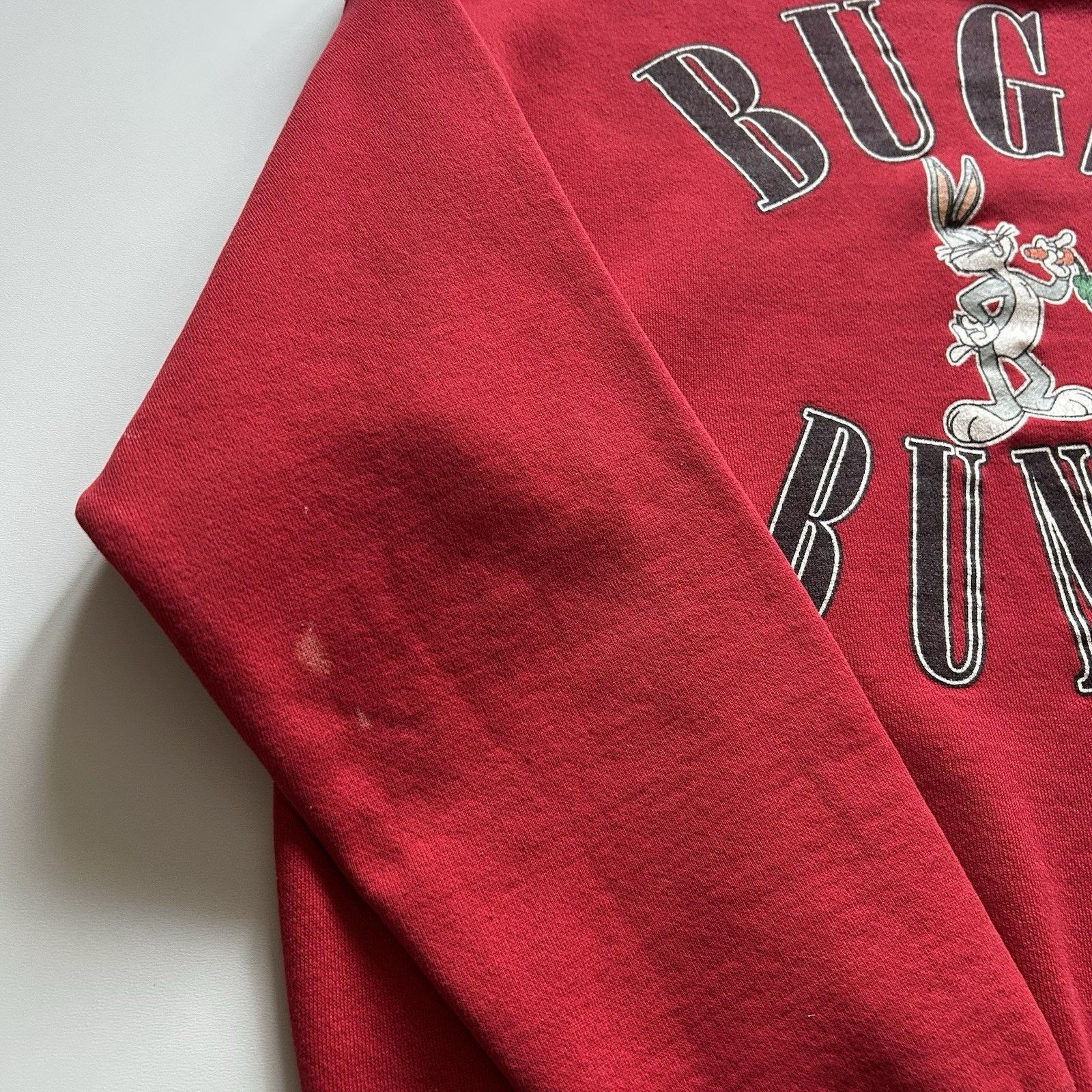 Vintage Vintage 90s Looney Tunes Bugs Bunny Cartoon Crewneck XL Red Size US XL / EU 56 / 4 - 8 Thumbnail