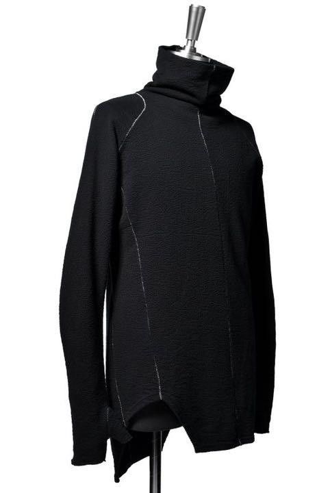 The Viridi-anne Assymetric Scar Stitch Turtleneck - BLACK JP 3 Size US L / EU 52-54 / 3 - 5 Thumbnail