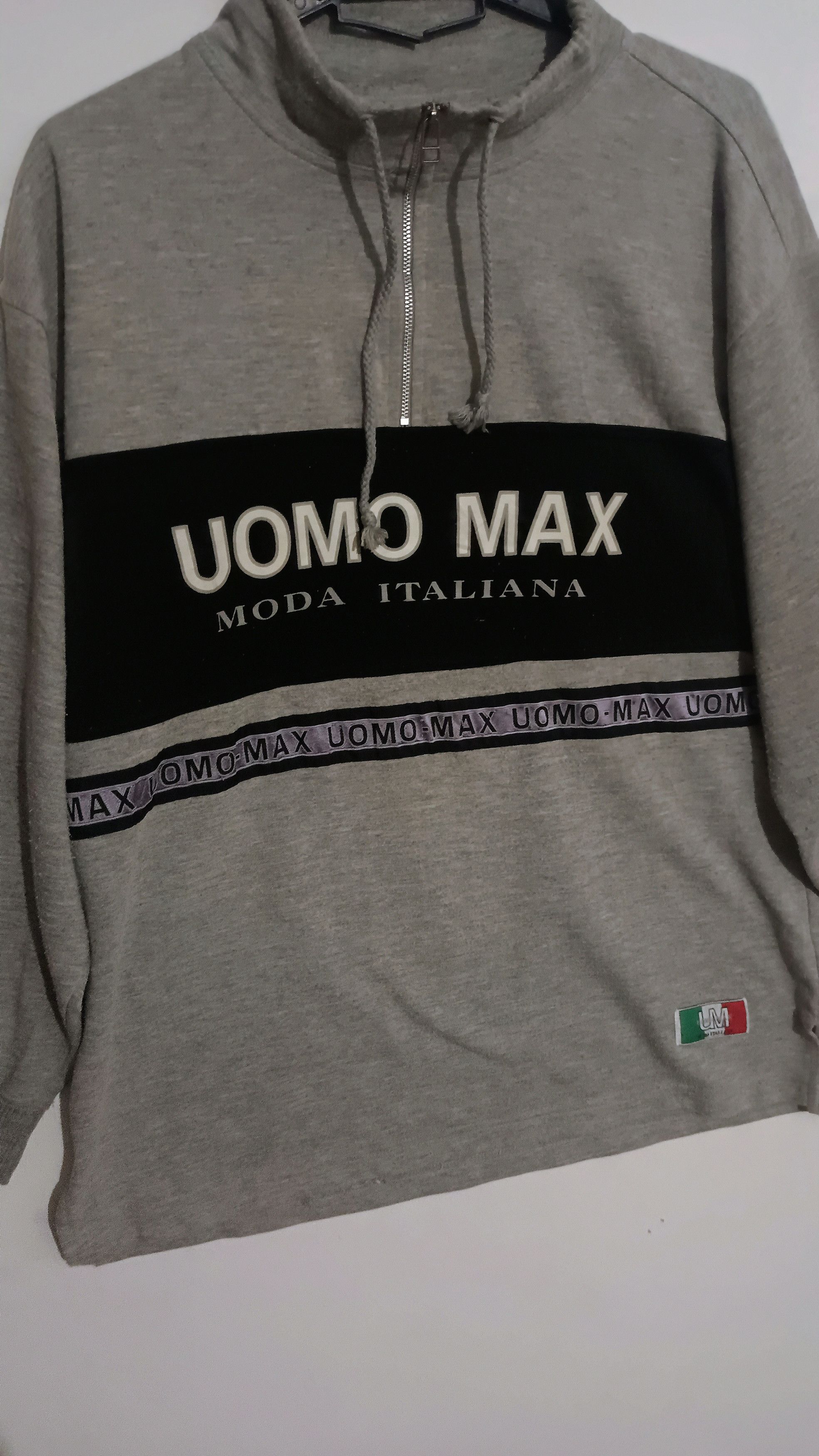 Japanese Brand Vintage🔥🔥UOMO MAX HALF ZIPPER Size US L / EU 52-54 / 3 - 4 Thumbnail