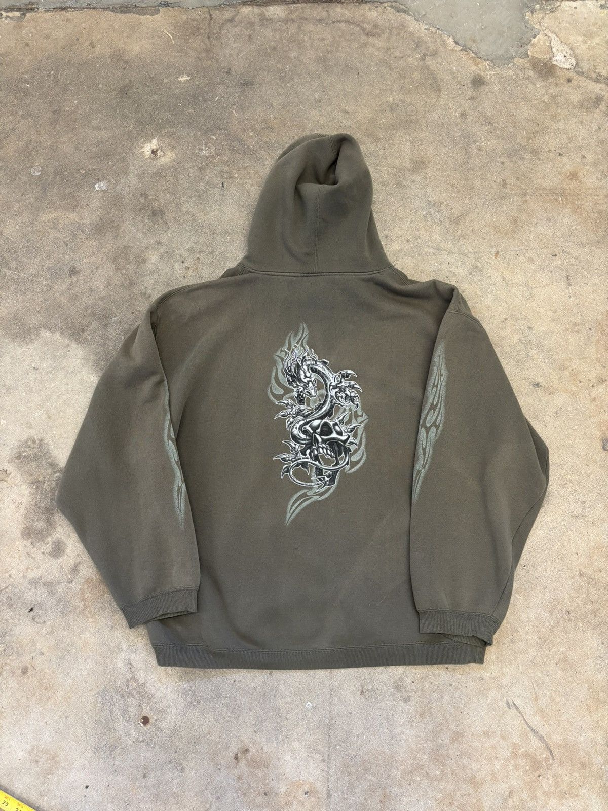 Other Y2K Bull Head Dragon Tribal Hoodie Size US XL / EU 56 / 4 - 2 Thumbnail