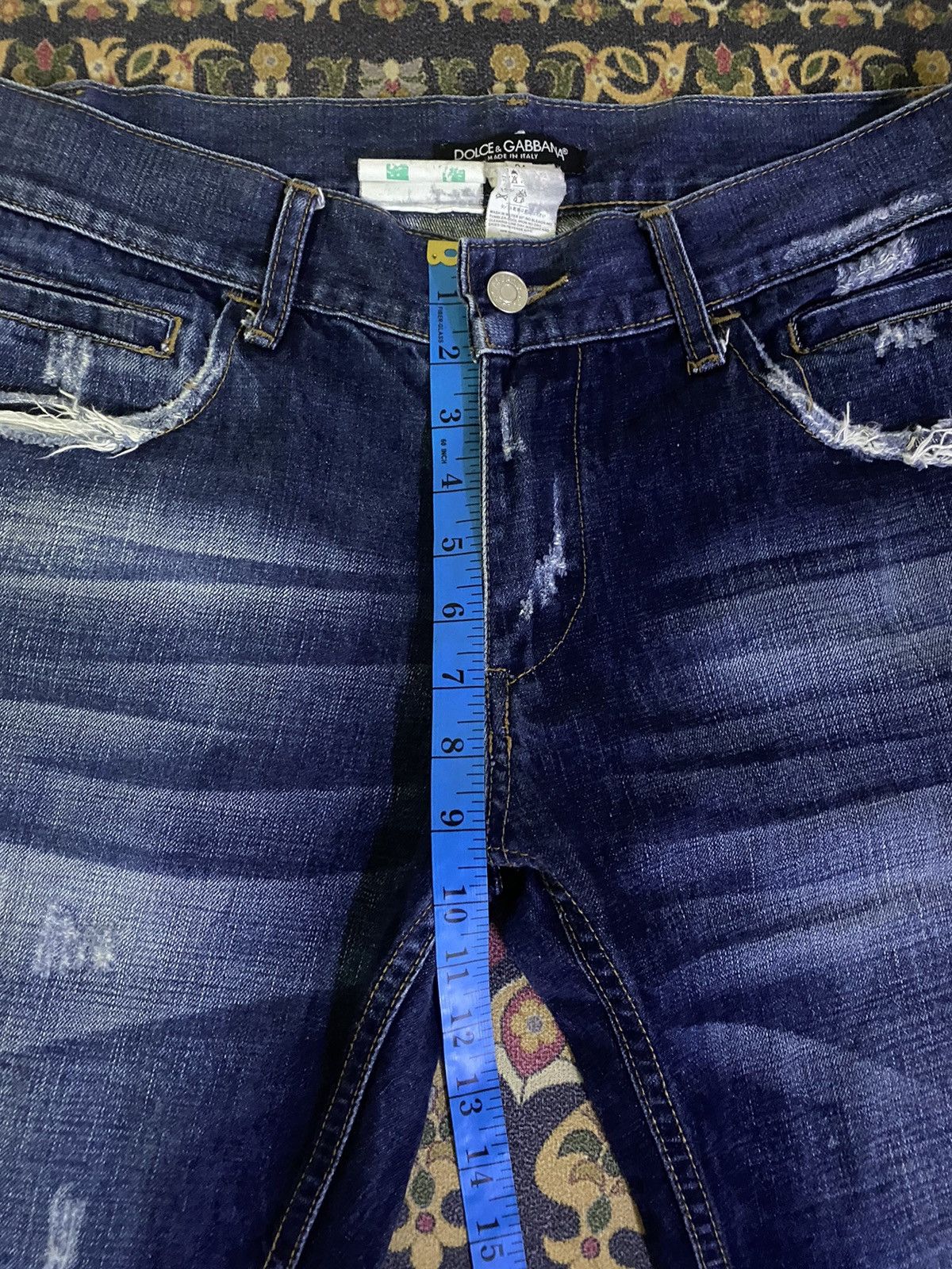 Dolce & Gabbana × Vintage 🔥RARE🔥DOLCE & GABBANA Distressed Denim Size US 33 - 16 Thumbnail