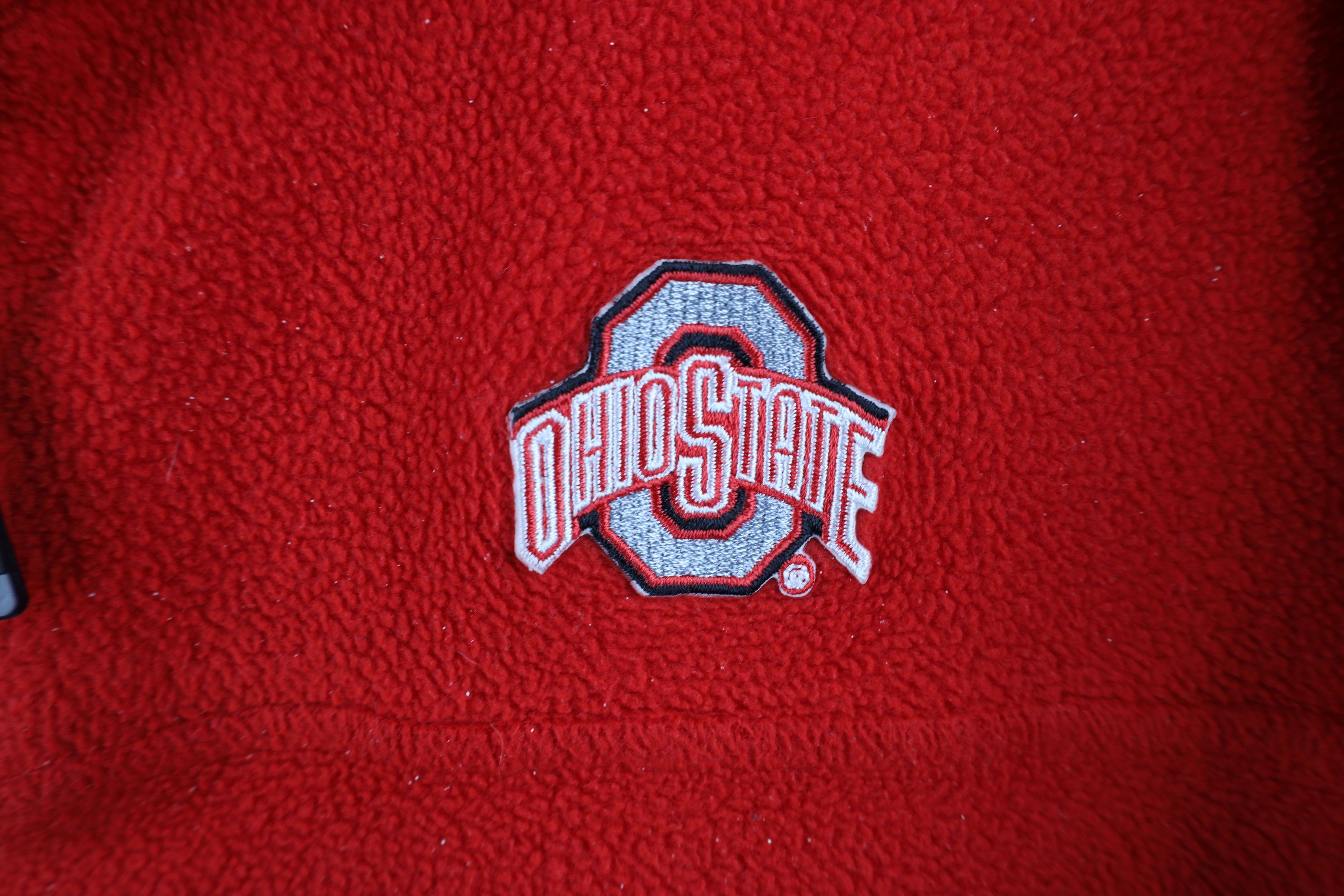 Starter × Vintage Vintage 90s Starter Ohio State University Fleece Sweater Red Size US XL / EU 56 / 4 - 5 Thumbnail