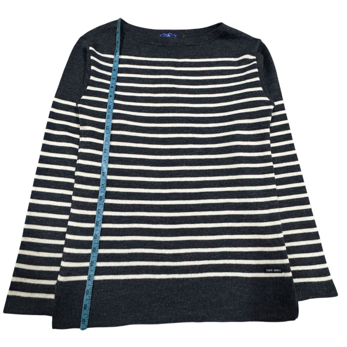 Saint James Vtg🔥Saint James Pure Wool Striped Jumper Made In France Size US M / EU 48-50 / 2 - 14 Thumbnail