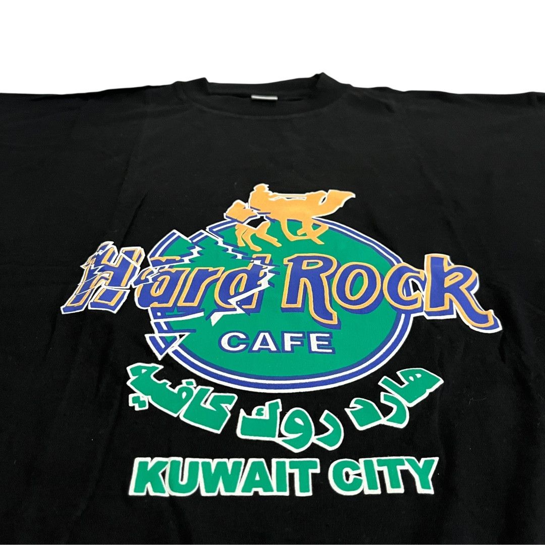 Hard Rock Cafe VINTAGE Hard Rock Café Kuwait City T Shirt Arabic Size US XXL / EU 58 / 5 - 2 Thumbnail