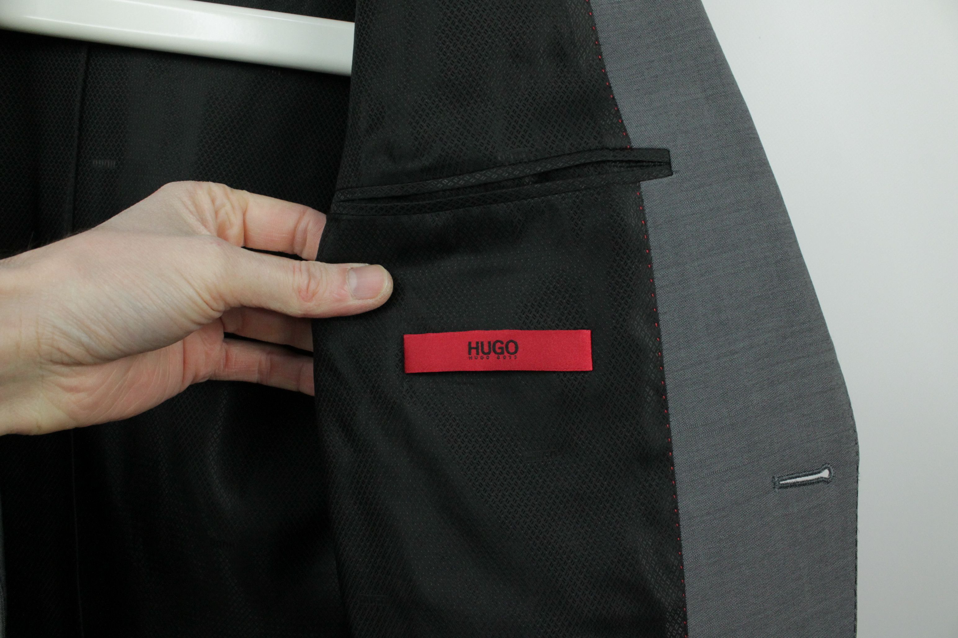Hugo Boss Hugo Boss C-Jeffery/C-Simmons Gray Wool Formal Suit Men's Size 40L - 11 Thumbnail