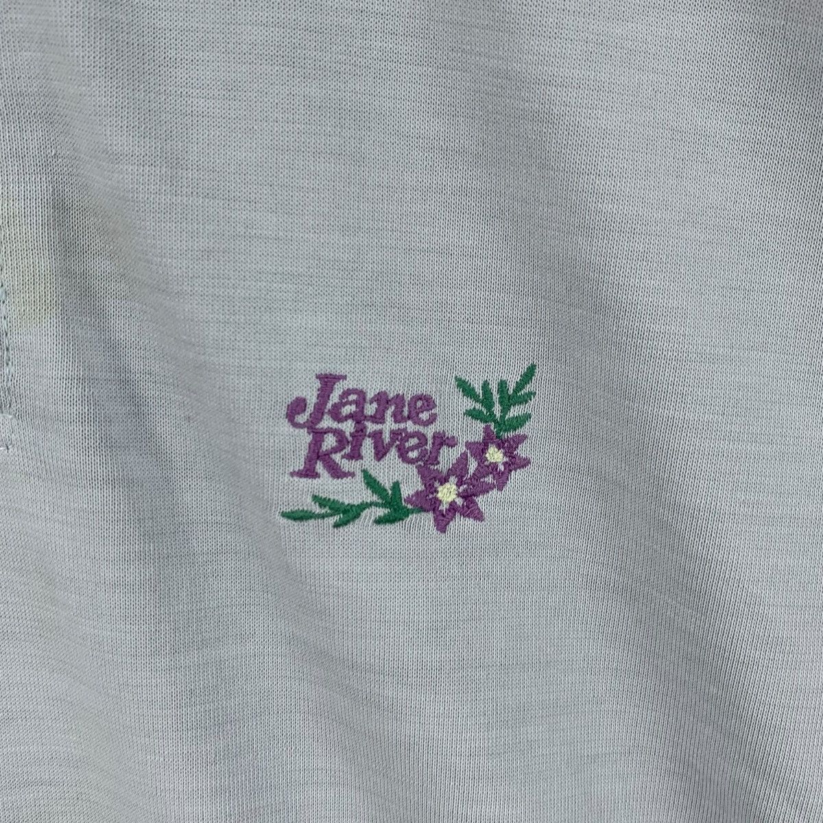 Vintage Vintage ASICS JANE RIVER Collection Floral Polo Tee Shirt Size M / US 6-8 / IT 42-44 - 3 Thumbnail