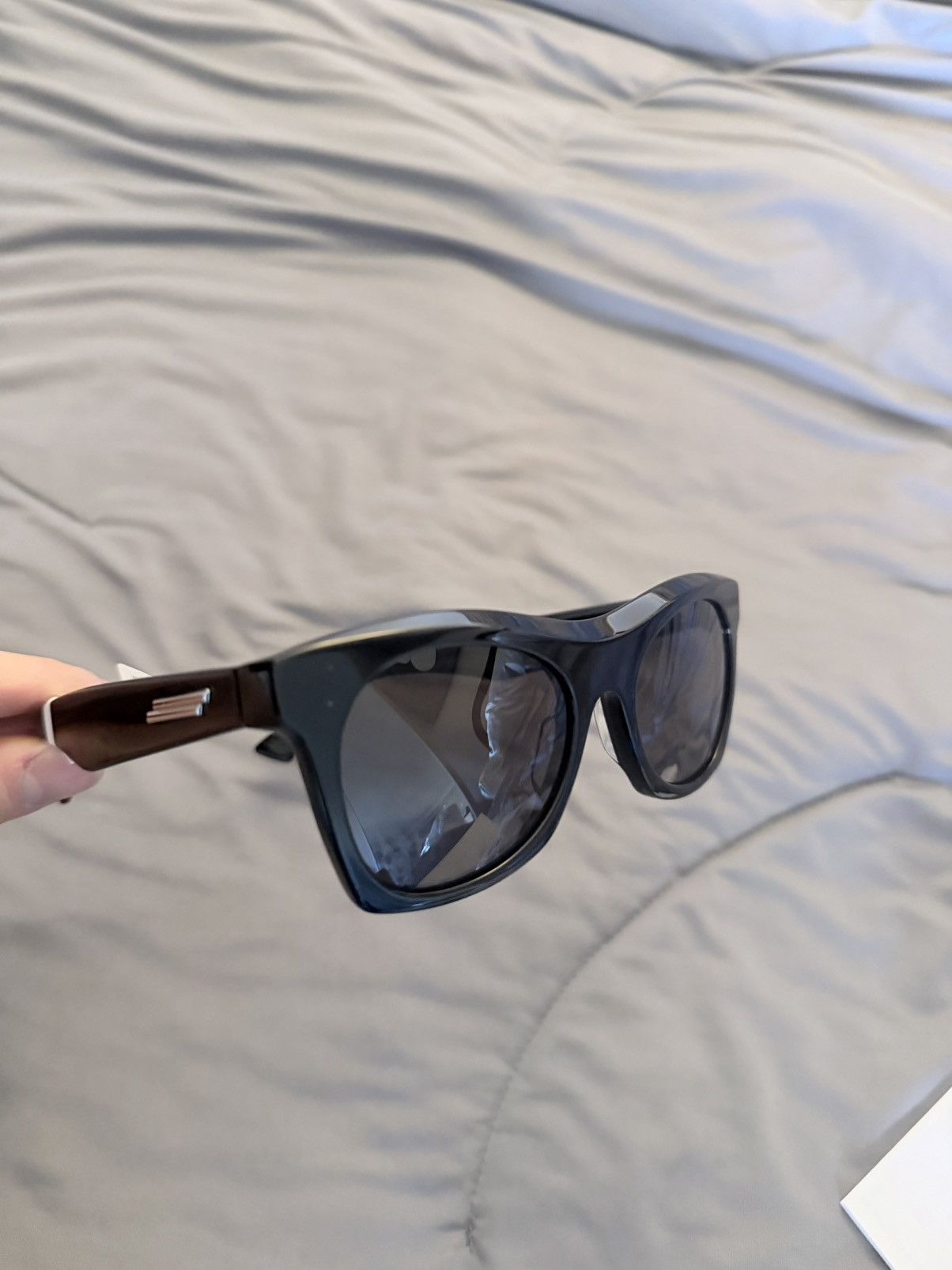Bottega Veneta Bottega Veneta Black 54MM Square Sunglasses Size ONE SIZE - 4 Thumbnail