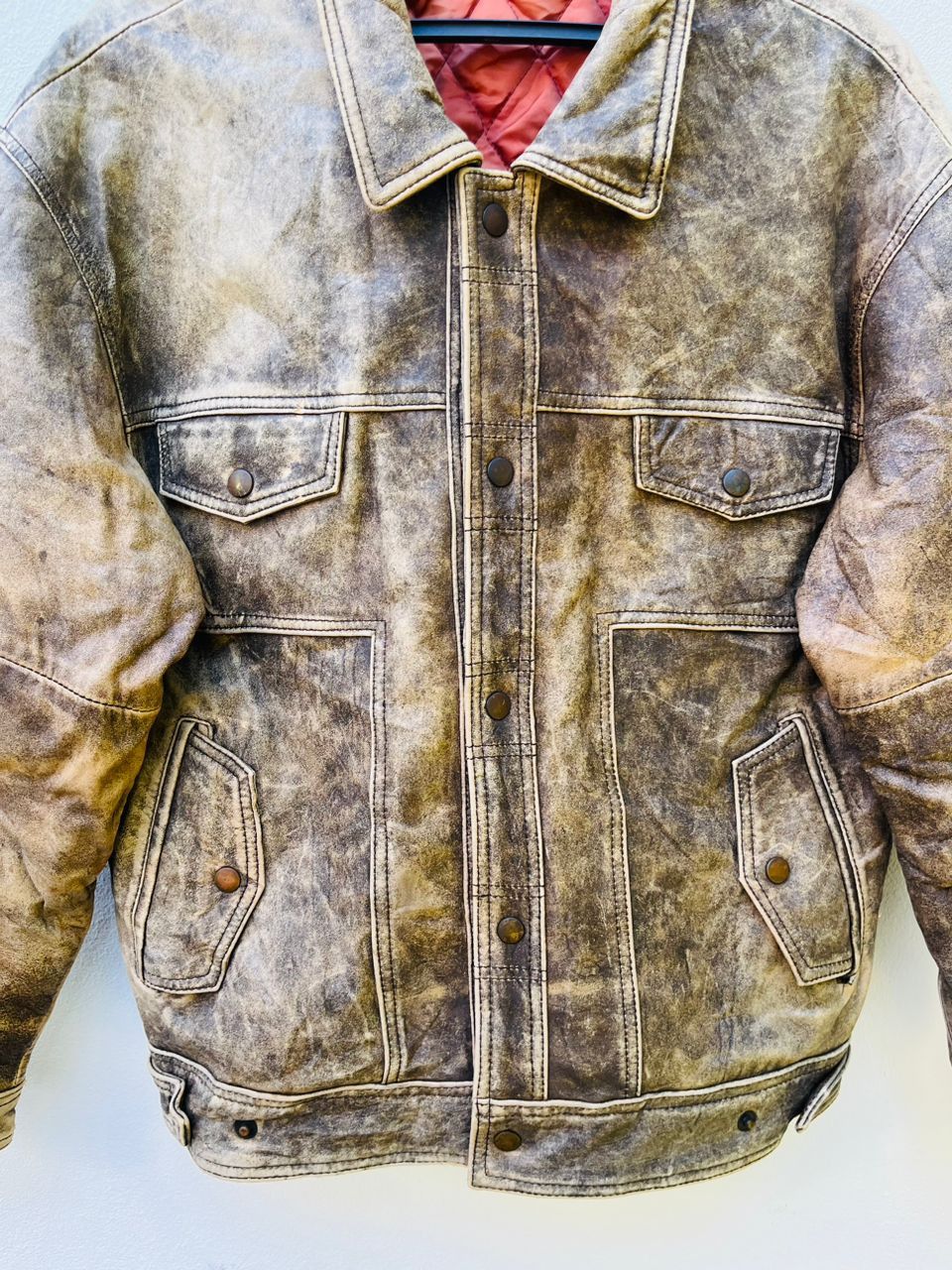 Japanese Brand × Vintage Vintage Leather Jacket Designed Fashion Style Size US M / EU 48-50 / 2 - 4 Thumbnail
