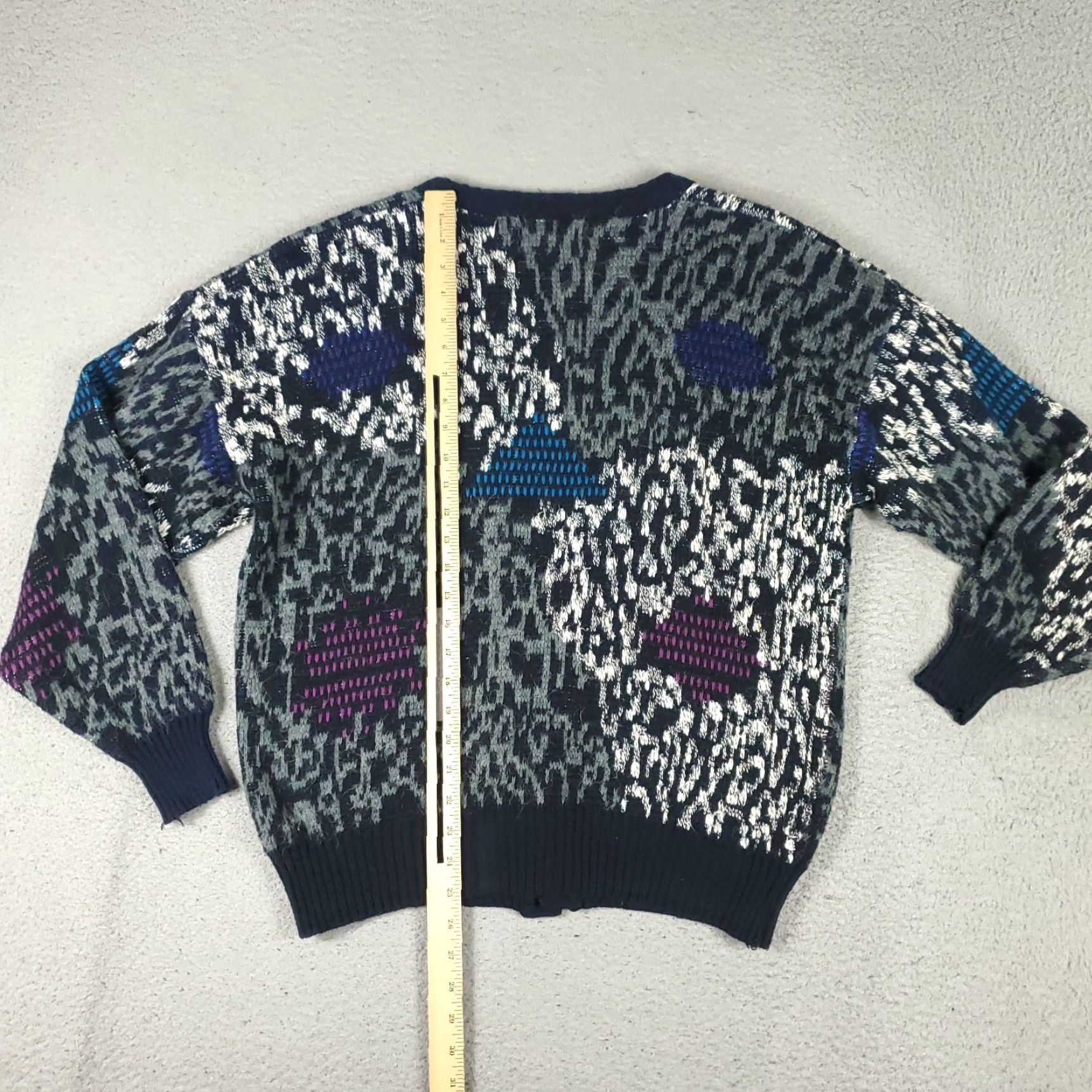Vintage VINTAGE Michael Gerald Cardigan Sweater Mens Medium Blue Long Sleeve Button Up Version Size US M / EU 48-50 / 2 - 5 Thumbnail