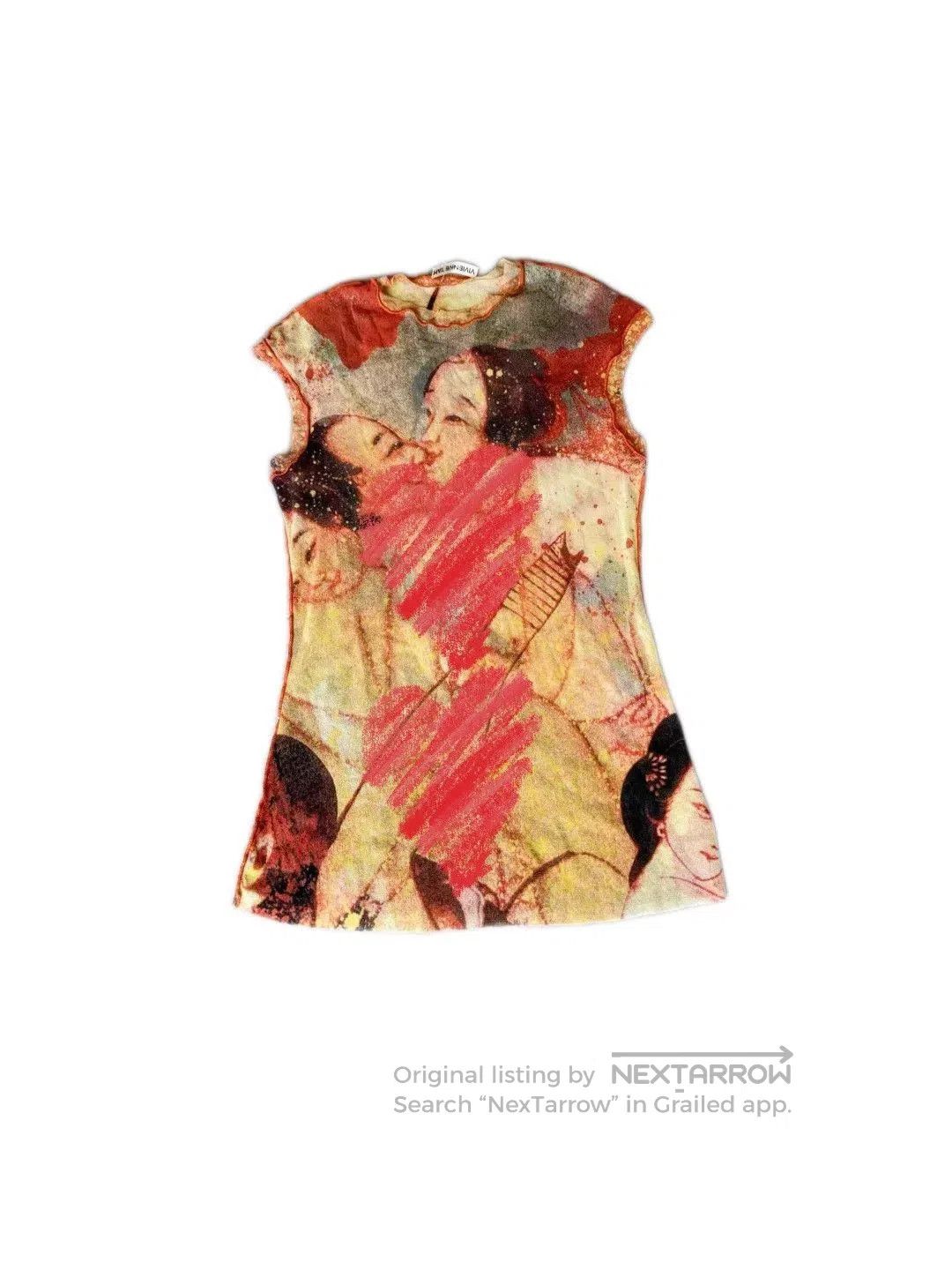 Vivienne Tam Vivienne Tam Sleeveless Mesh Portrait Top. Size M / US 6-8 / IT 42-44 - 1 Thumbnail