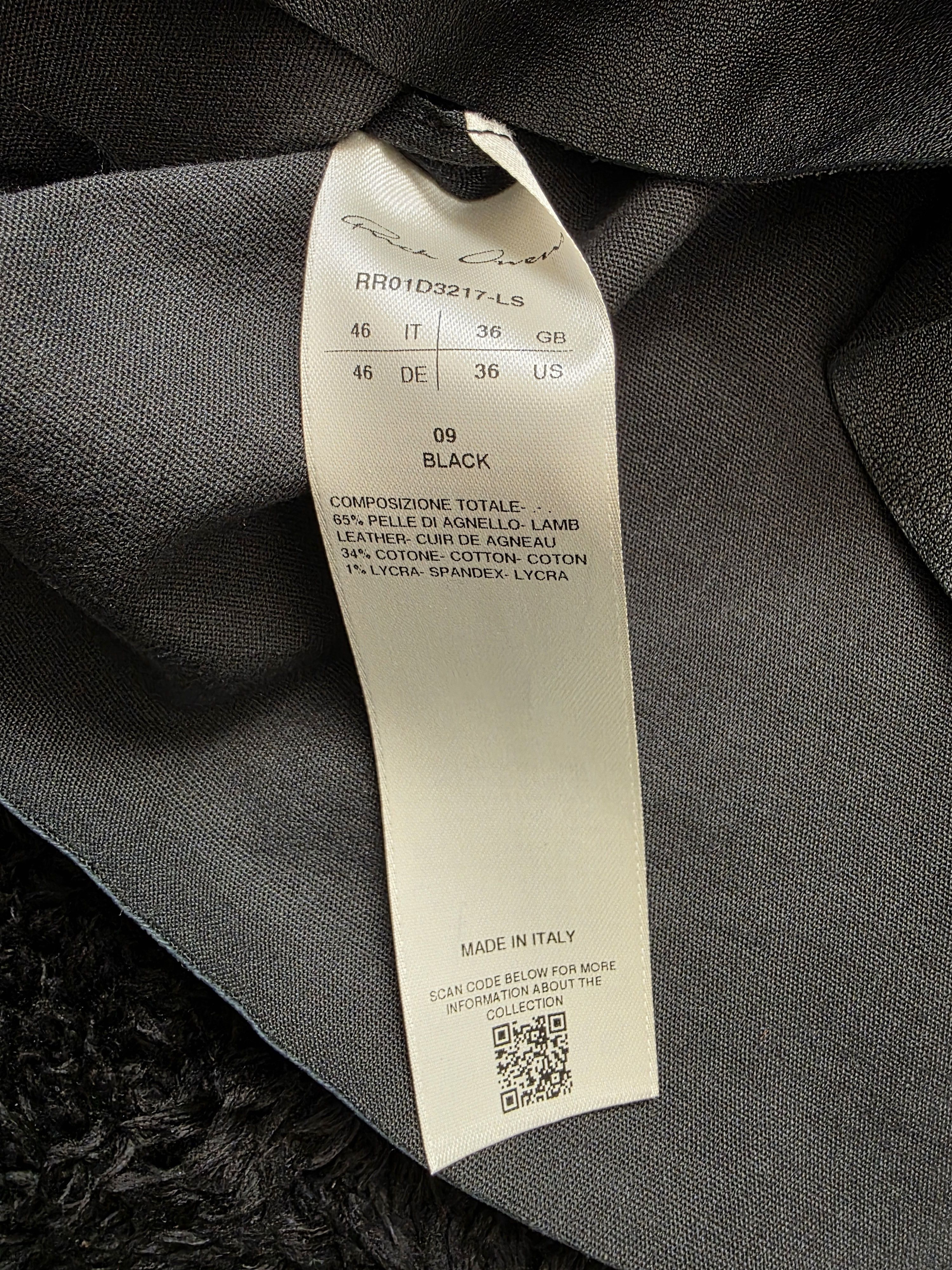 Rick Owens Runway LIDO Rick Owens 46 size top leather 100% very stretch Size US S / EU 44-46 / 1 - 9 Thumbnail