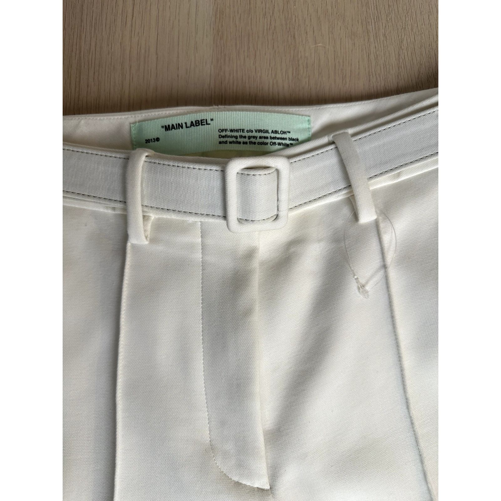 Off-White Off-White White Pleated Pant with Belt Size 38 - NEW Size 38" / US 16 / IT 52 - 6 Thumbnail
