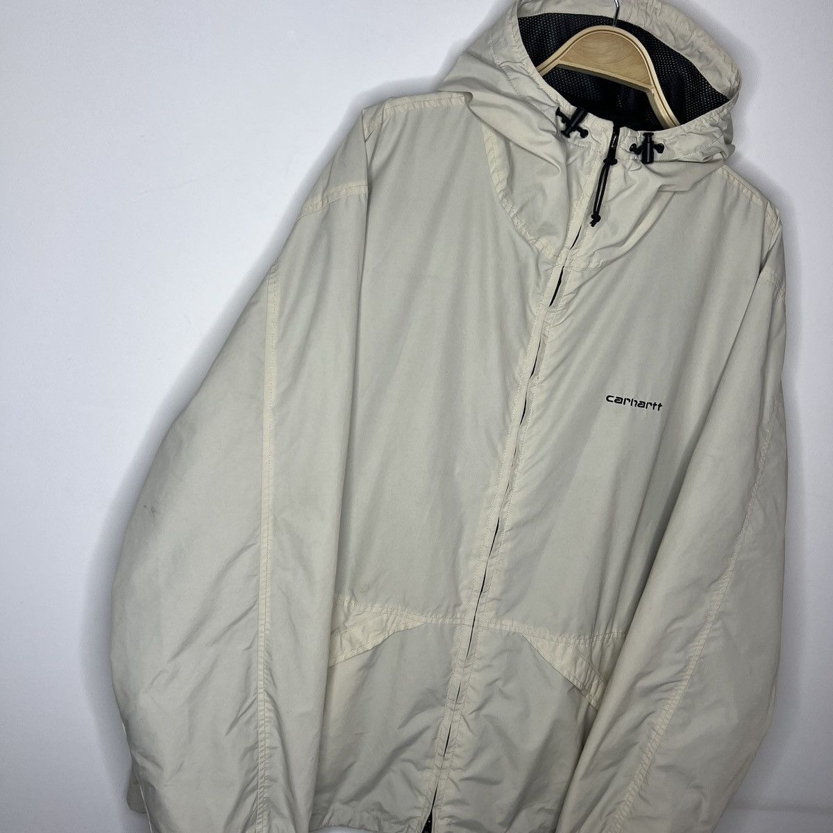 Carhartt × Vintage Vintage 90s Carhartt Hooded Nylon Full Zip Jacket Size US XL / EU 56 / 4 - 3 Thumbnail