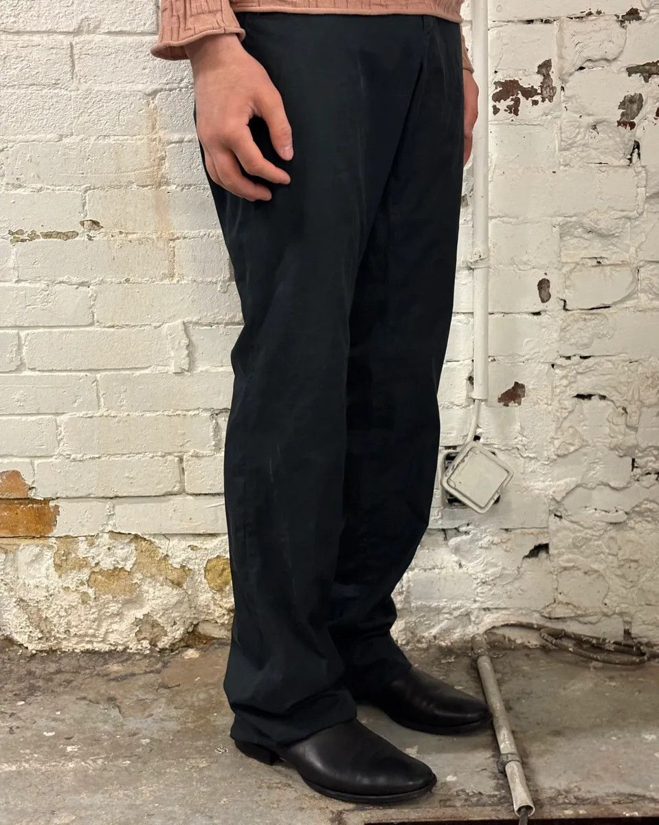 Gucci 2000s Gucci Blue & Black Nylon Chinos Pants by Tom Ford Size US 32 / EU 48 - 3 Thumbnail