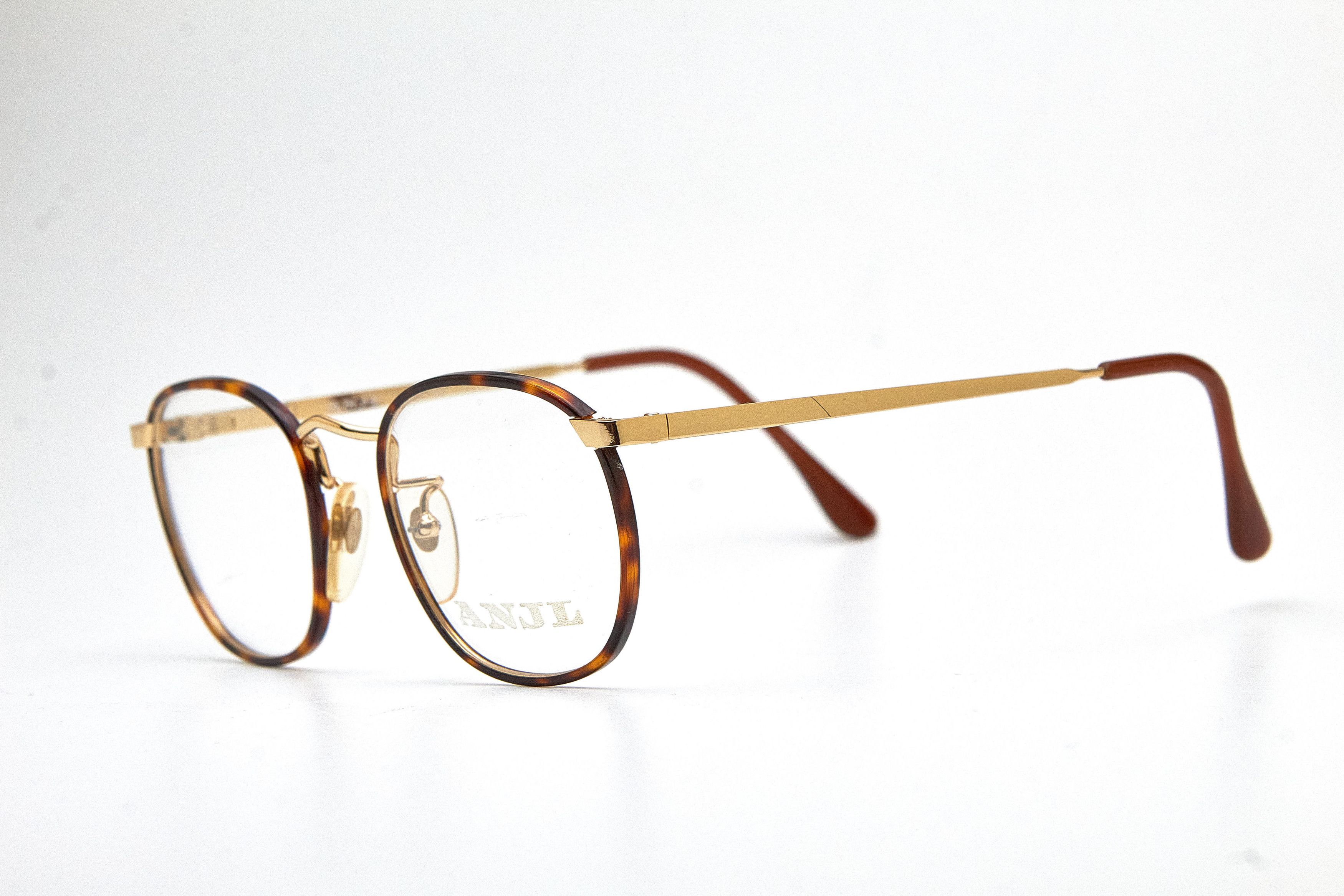 Vintage Old Money ANJL Gold&Tortoise Shell Round Quiet-Lux Specs Size ONE SIZE - 8 Thumbnail