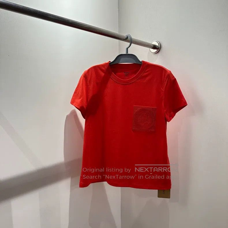 Hermes Hermes H Ribbed Pocket Short Sleeve T-Shirt Size S / US 4 / IT 40 - 1 Thumbnail