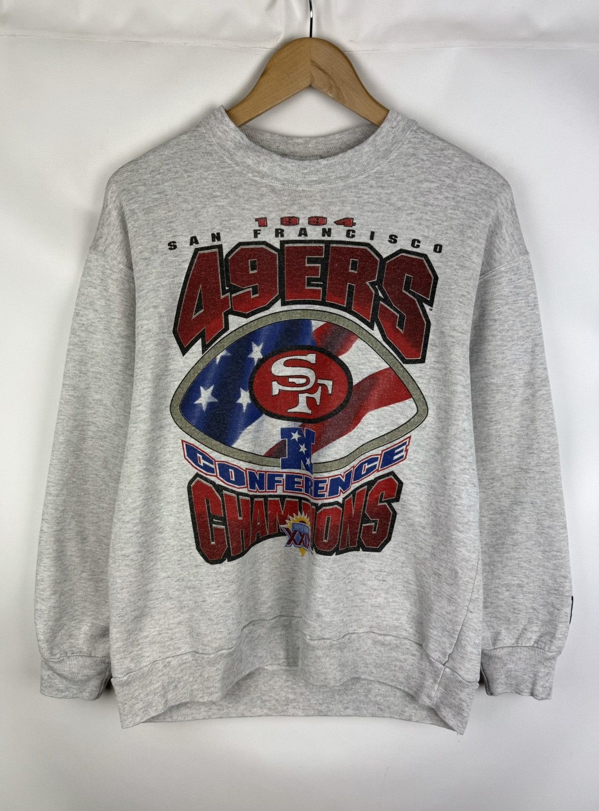Starter × Vintage VTG Starter 49ers San Francisco 1995 Sweatshirt Pullover Size US M / EU 48-50 / 2 - 1 Thumbnail