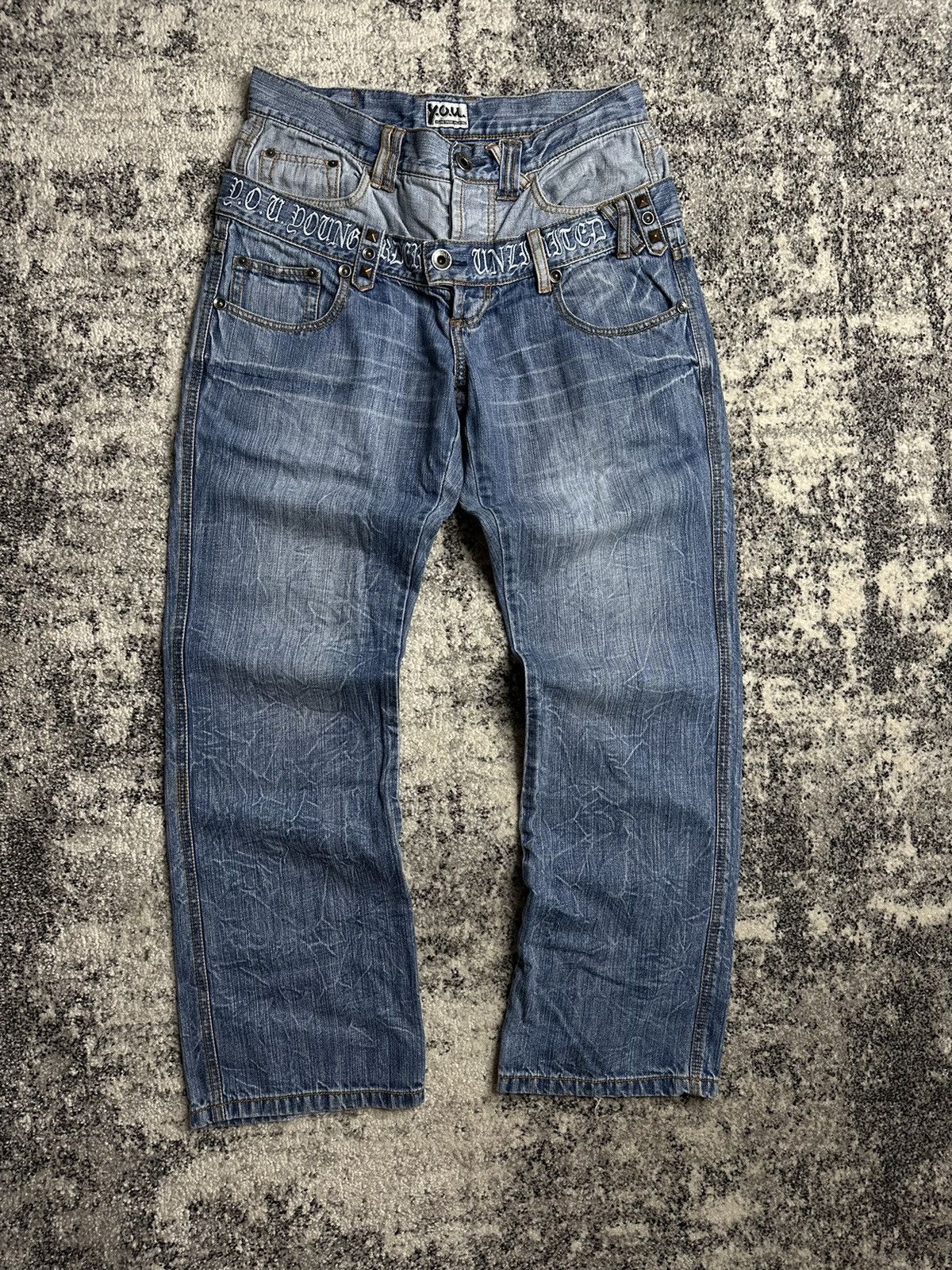 Other Y.O.U Denim Vintage StreetWear Rare Y2K Avant Gard Size US 32 / EU 48 - 1 Thumbnail