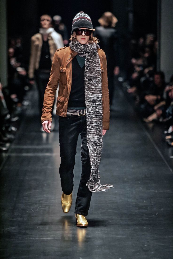 Dior × Hedi Slimane Dior Homme 05 F/W Wool Long Gossamer Melange