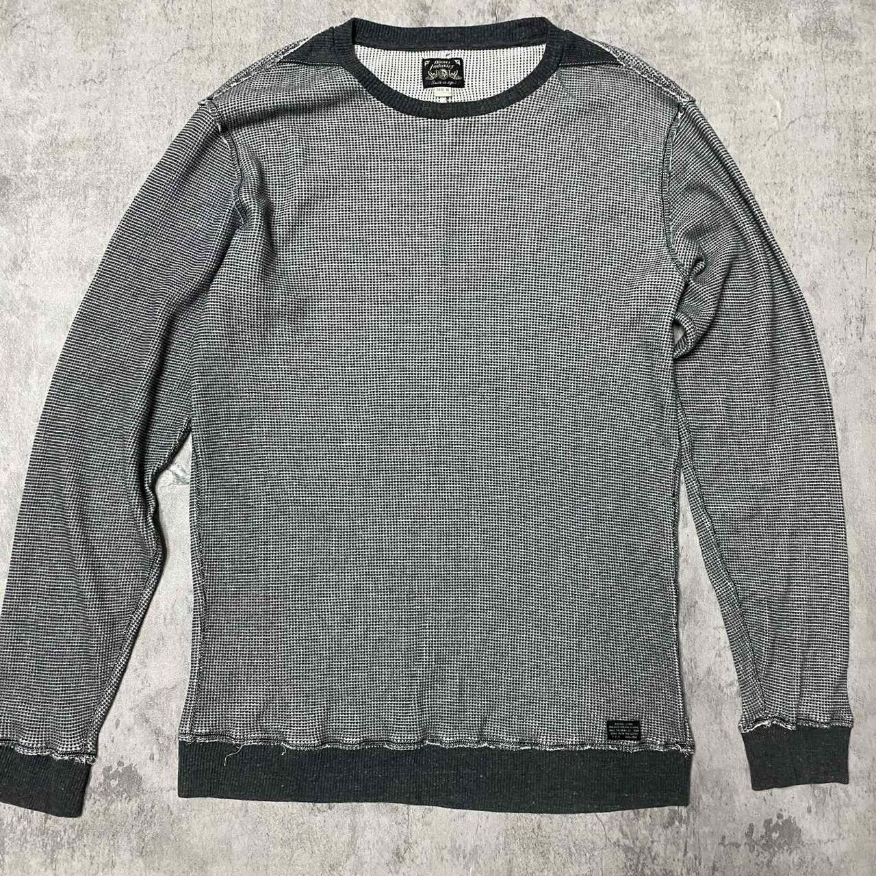 Diesel Grey and black striped long sleeve crewneck sweater Size US M / EU 48-50 / 2 - 1 Thumbnail