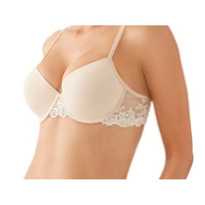 Other Wacoal Petite Embrace Lace Push-Up Bra Nude/Ivory Sz 32C/34B Size ONE SIZE - 3 Thumbnail