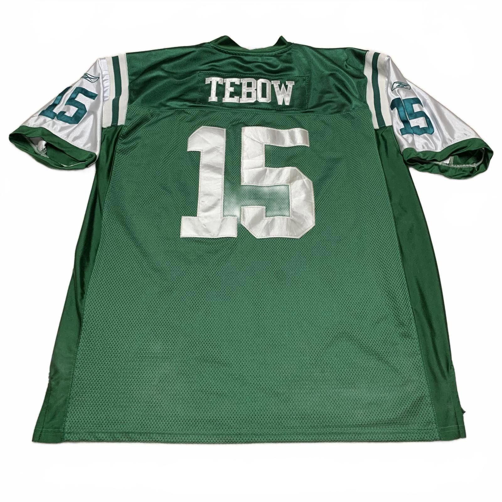 Reebok VTG Reebok NY Jets Tim Tebow #15 Jersey Sz 56 Green Size US M / EU 48-50 / 2 - 2 Thumbnail