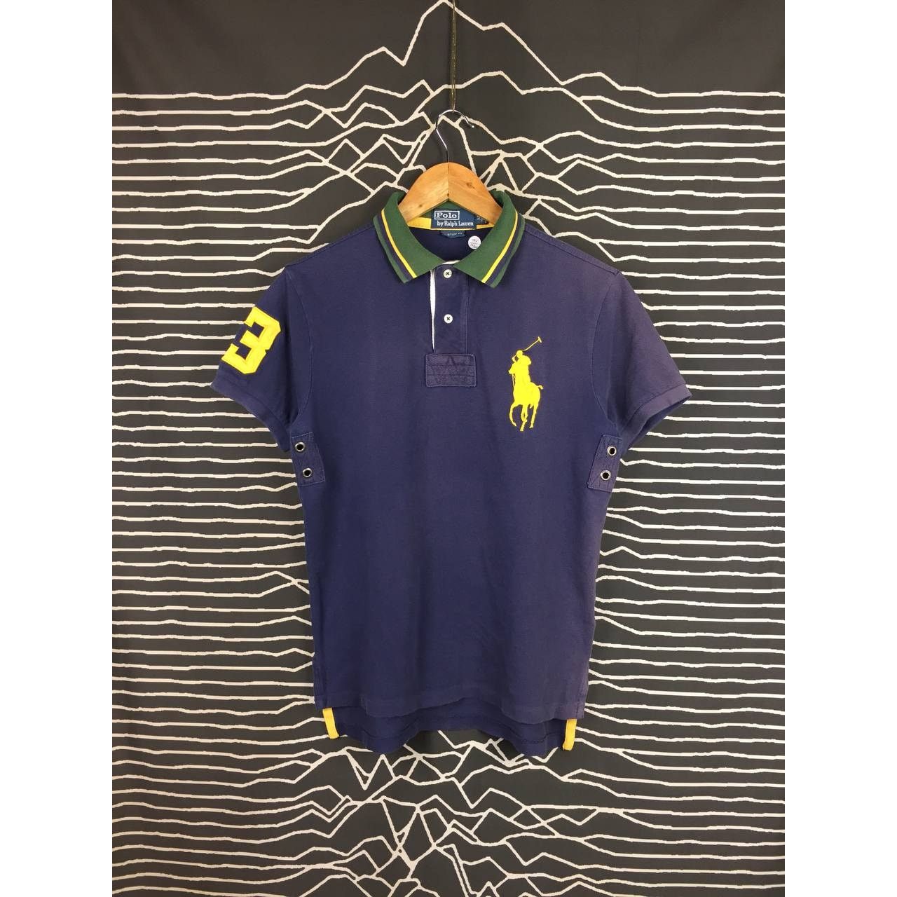 Polo Ralph Lauren Vtg Polo Ralph Lauren Big Logo Custom Fit Polo Tee Size US M / EU 48-50 / 2 - 2 Thumbnail