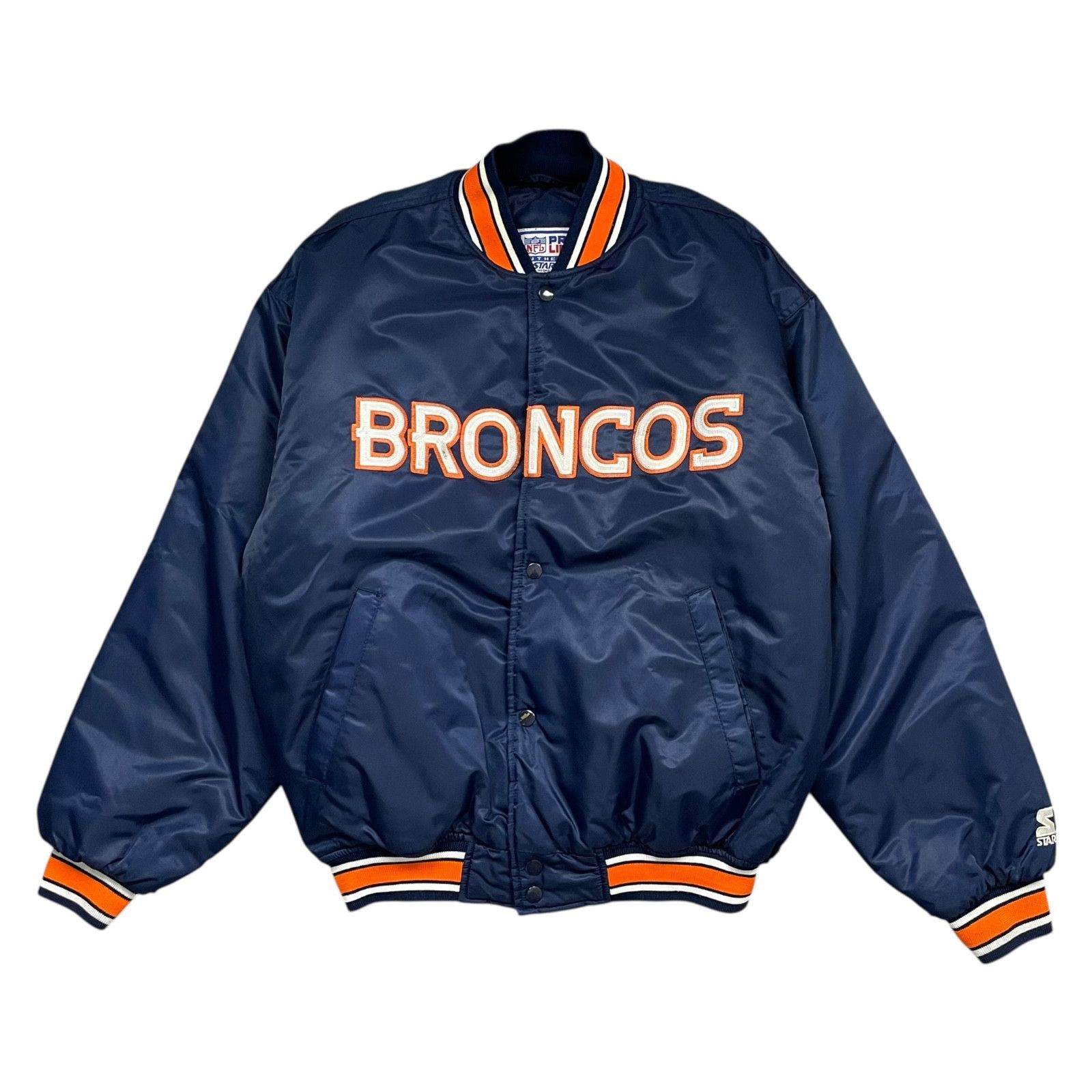 NFL RARE VTG NFL DENVER BRONCOS STARTER SATIN BOMBER JACKET L Size US L / EU 52-54 / 3 - 2 Thumbnail