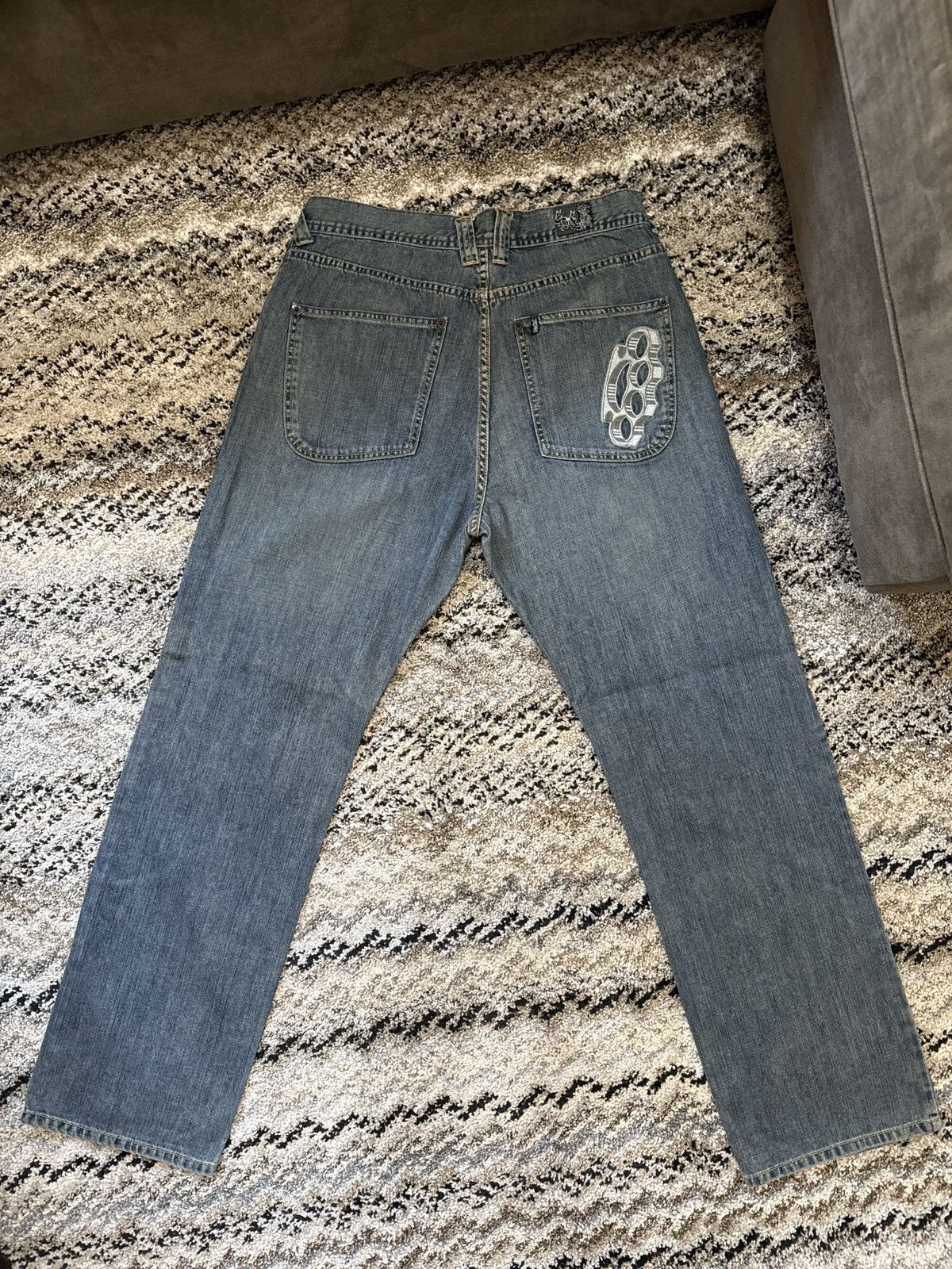 No Fear Rare No Fear Brass Knuckles Patch Pants Size US 34 / EU 50 - 4 Thumbnail