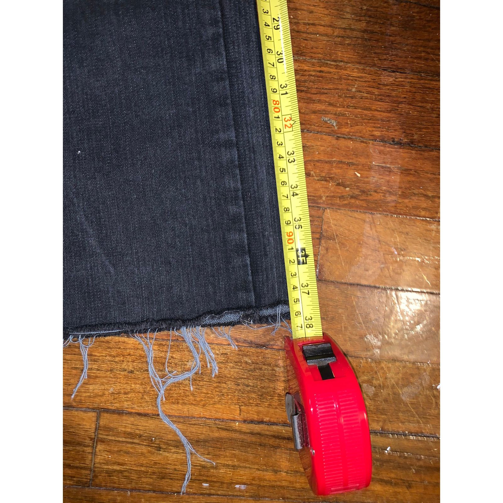 Monarchy Vintage Monarchy Distressed Jeans 34 Cropped Flare Size US 33 - 8 Thumbnail