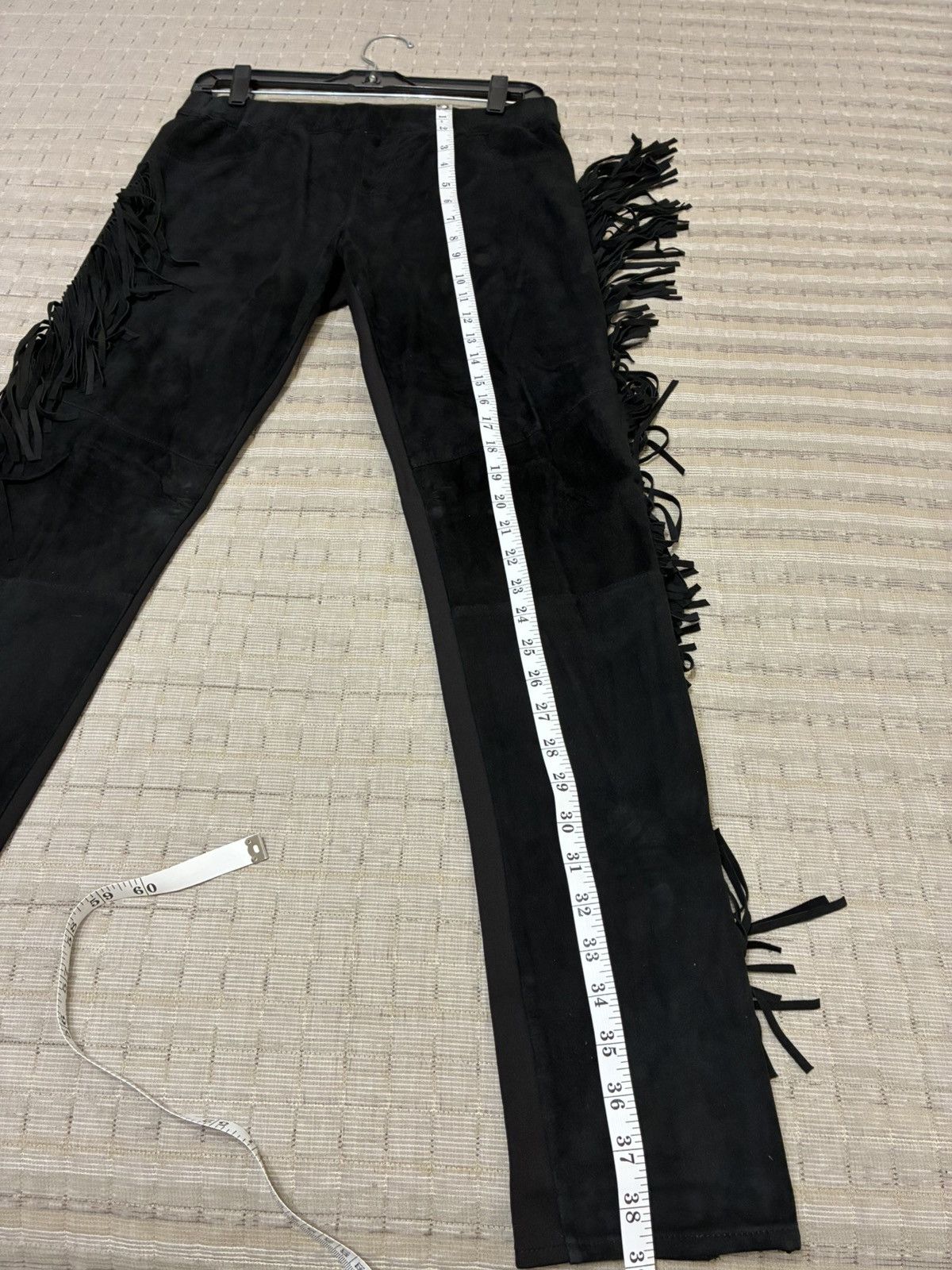 Other Black Fringe Pants Size US 32 / EU 48 - 14 Thumbnail