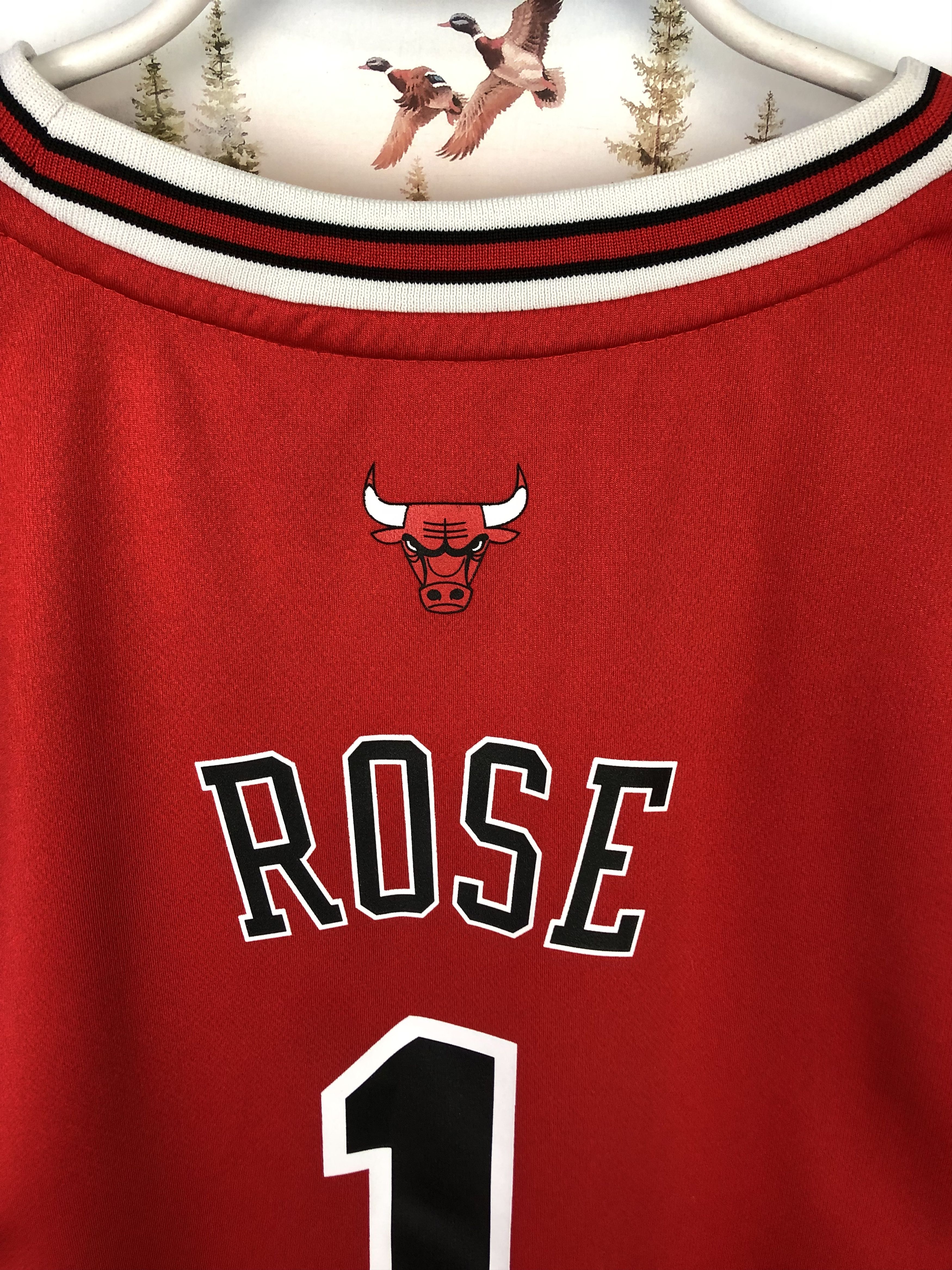 Adidas Vintage Adidas Chicago Bulls NBA Red 1 Rose Jersey Mens Size US L / EU 52-54 / 3 - 10 Thumbnail