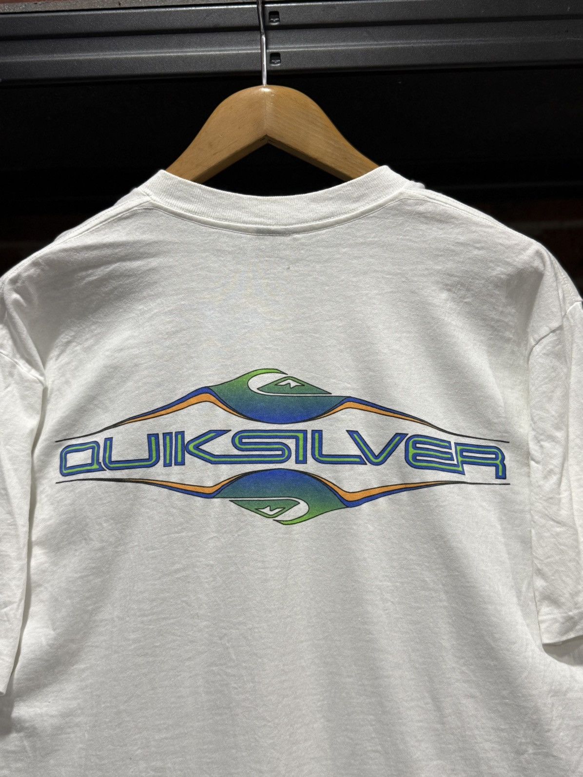 Quiksilver × Vintage Vintage 90s Quiksilver Surfboard Single Stitches Tee Size US L / EU 52-54 / 3 - 2 Thumbnail