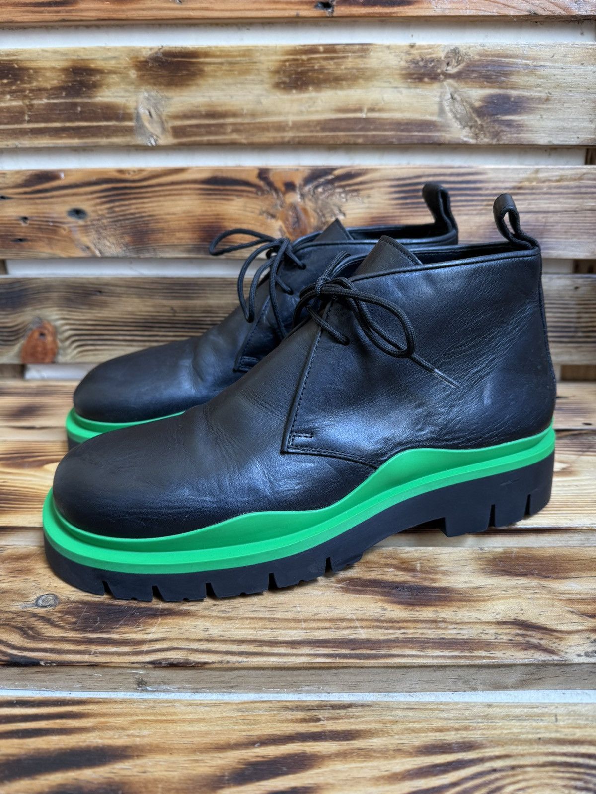 Bottega Veneta Tire ankle lace up boots Size US 7 / EU 40 - 1 Thumbnail