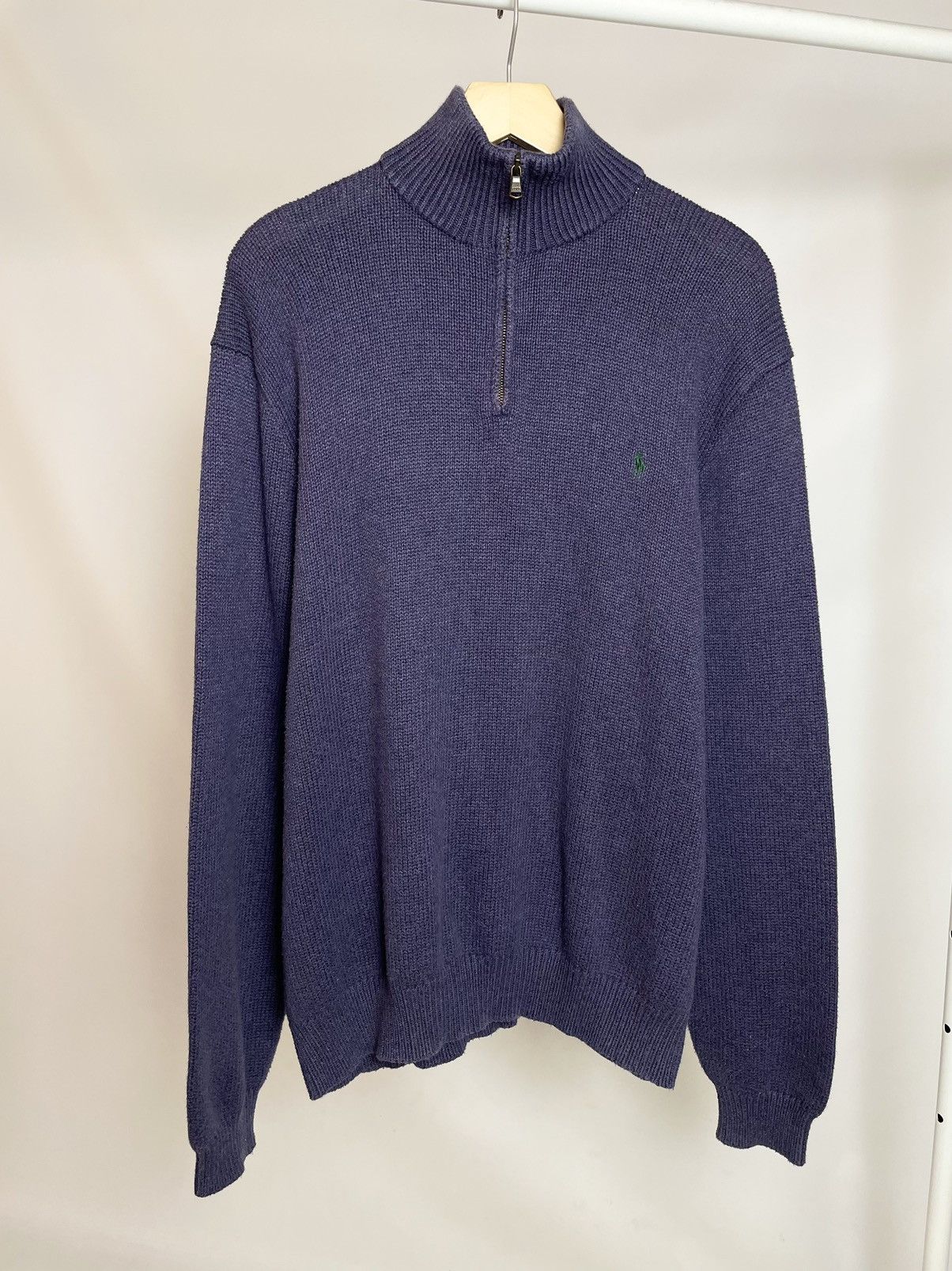 Polo Ralph Lauren Vintage 🎆 Polo by Ralph Lauren purple 1/3 zip knit sweater Size US XL / EU 56 / 4 - 2 Thumbnail