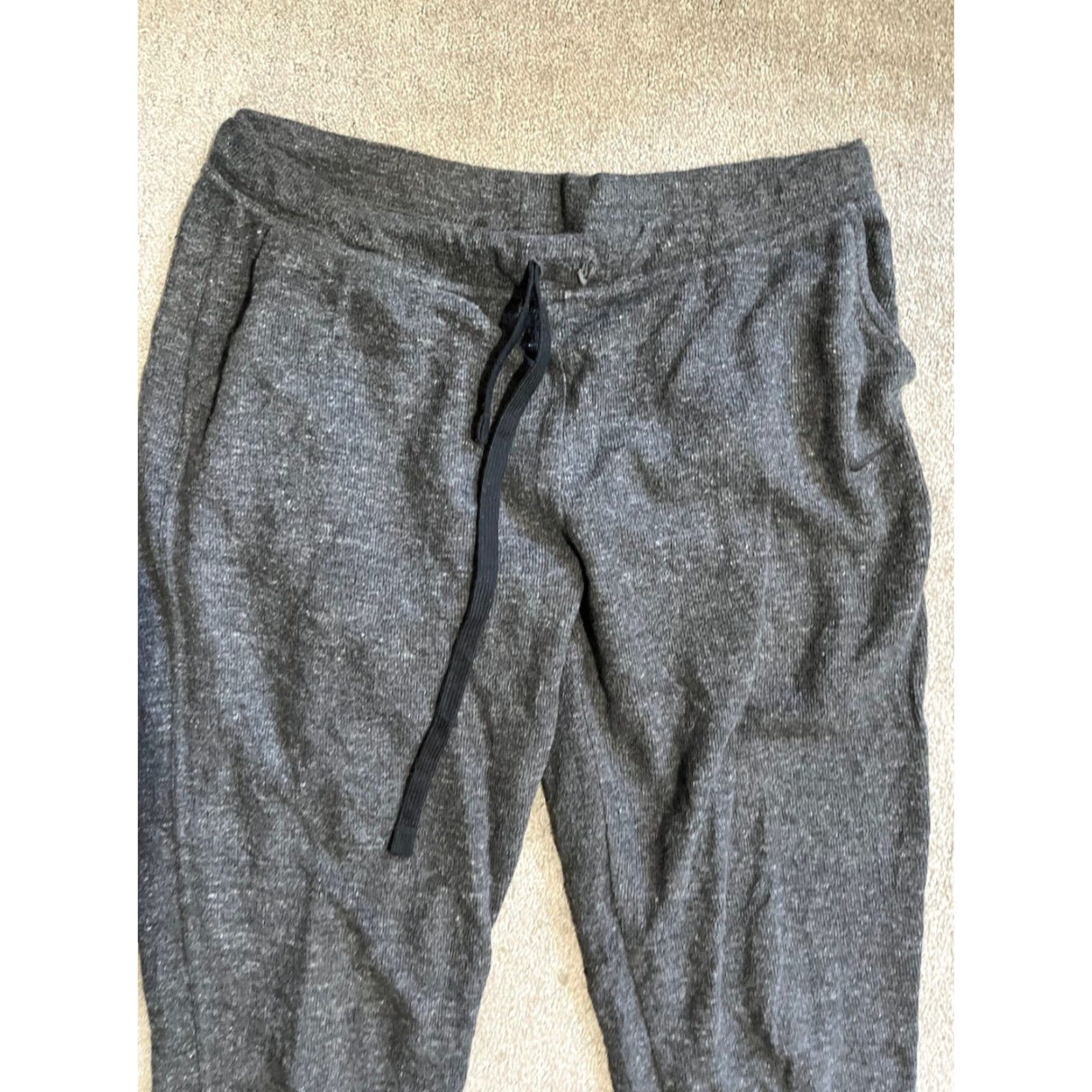 Nike Nike Womens Therma Fleece Jogger Pants XL Gray Polyester Tapered Pockets Activewear DA1459-032 Mens? Size 40" / US 18 - 2 Thumbnail
