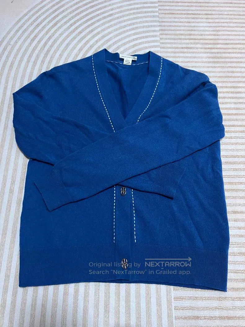 Hermes Hermes Cardigan, blue Size XS / US 0-2 / IT 36-38 - 1 Thumbnail