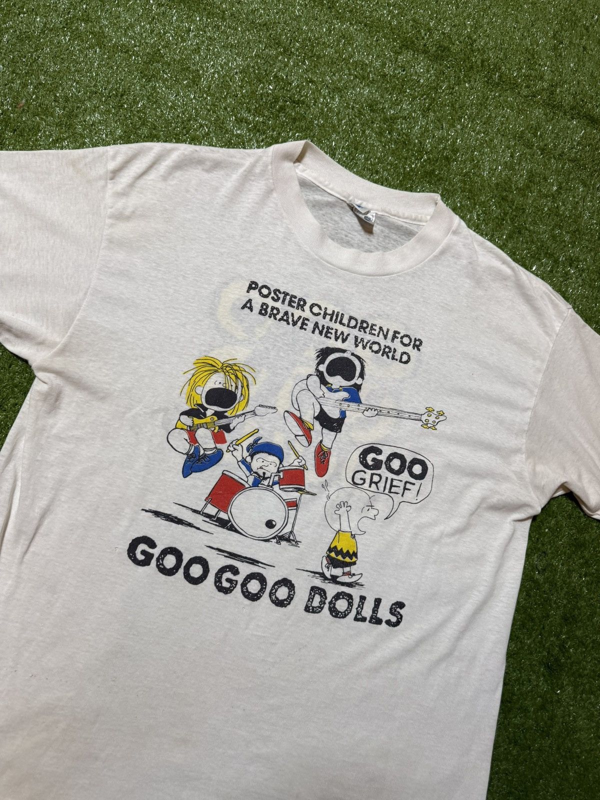 Other Vintage 90’s Goo Goo Dolls Peanuts A Poster Child Band Tee Size US XL / EU 56 / 4 - 1 Thumbnail