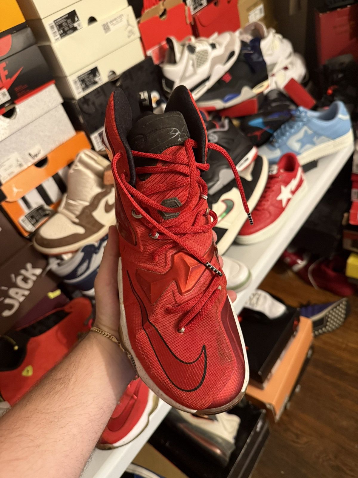 Nike Lebron 13 pretty worn sz 10.5 Size US 10.5 / EU 43-44 - 2 Thumbnail