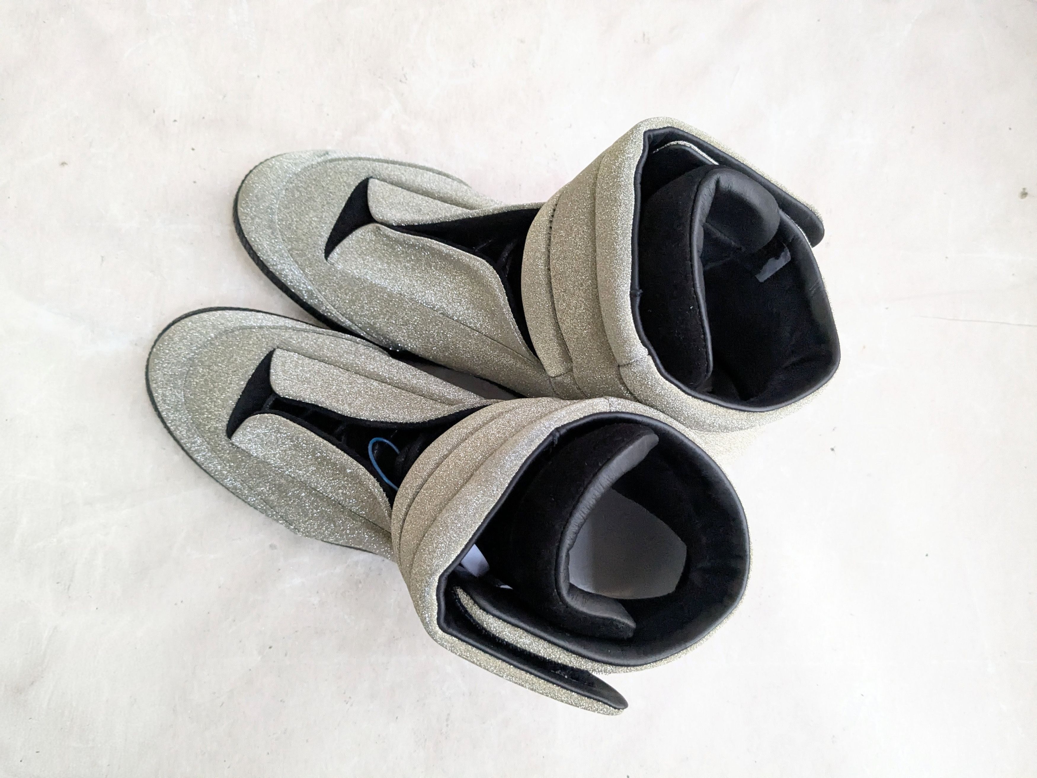 Maison Margiela Margiela Future Glitter Silver Black High Tops 10.5 43.5 Size US 10.5 / EU 43-44 - 12 Thumbnail