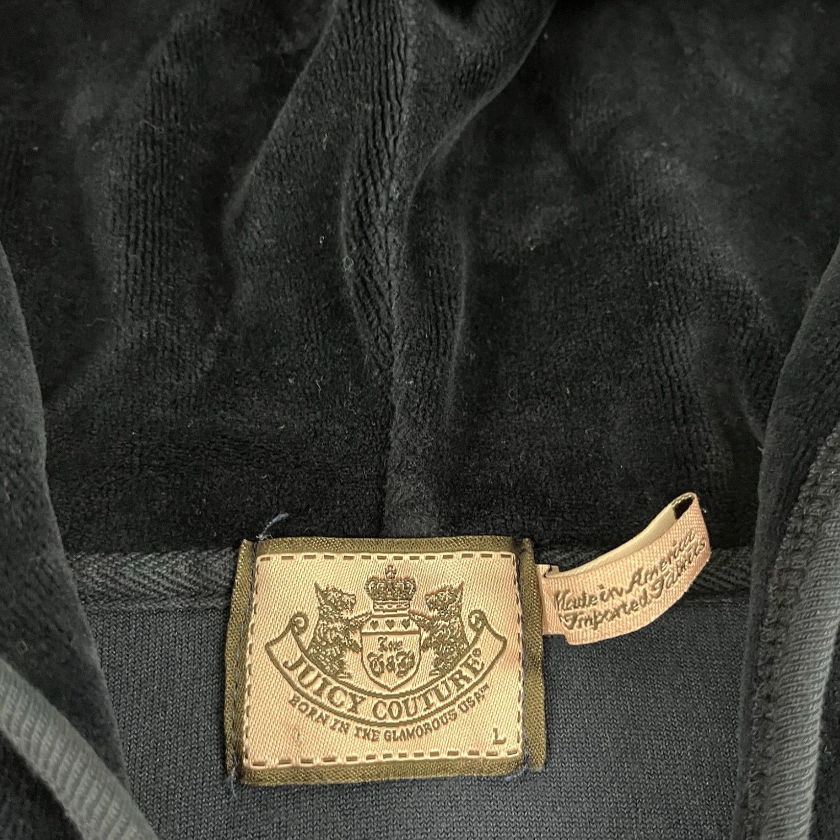 Juicy Couture JUICY COUTURE Hooded Jacket Womens Large Blue Camouflage Zip Up Athleisure Retro Size L / US 10 / IT 46 - 4 Thumbnail