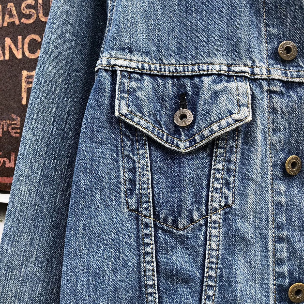 Edwin Vintage EDWIN Company Limited Denim Tracker Jacket Size US M / EU 48-50 / 2 - 2 Thumbnail