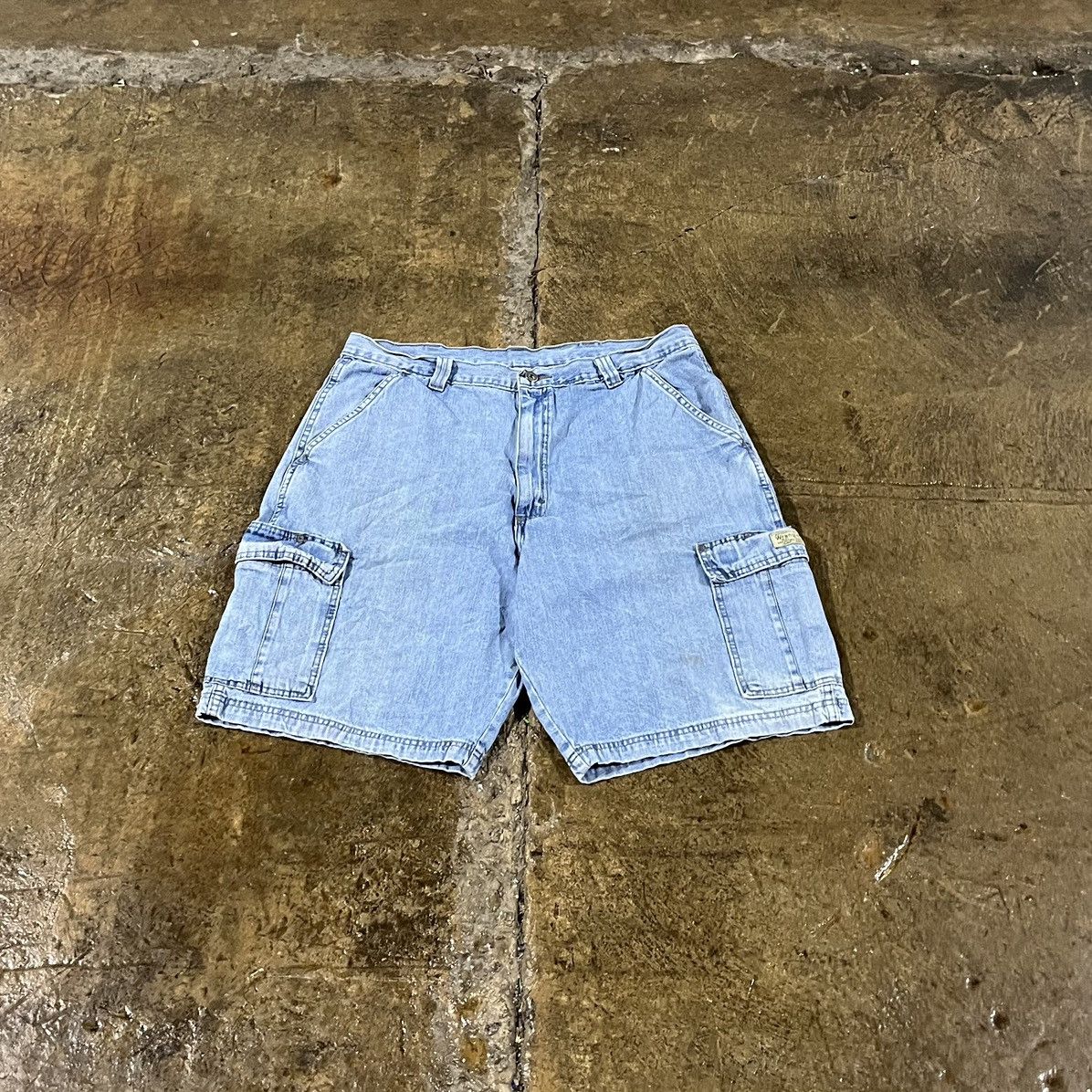 Carhartt × Vintage × Wrangler Crazy Carhartt Style Wrangler Cargo Jorts Skater Shorts Size US 36 / EU 52 - 1 Thumbnail