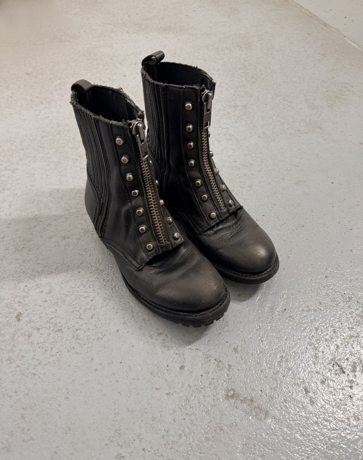 靴 y2k 00s ASH studs combat boots leather Ash Sellers Studded Combat Boots Y2k 00s ASH High-quality Studs