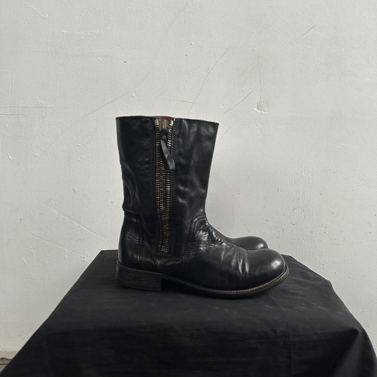 Guidi Rare MOMA Back Laces Combat Ankle Boots guidi style Size US 7 / IT 37 - 1 Thumbnail