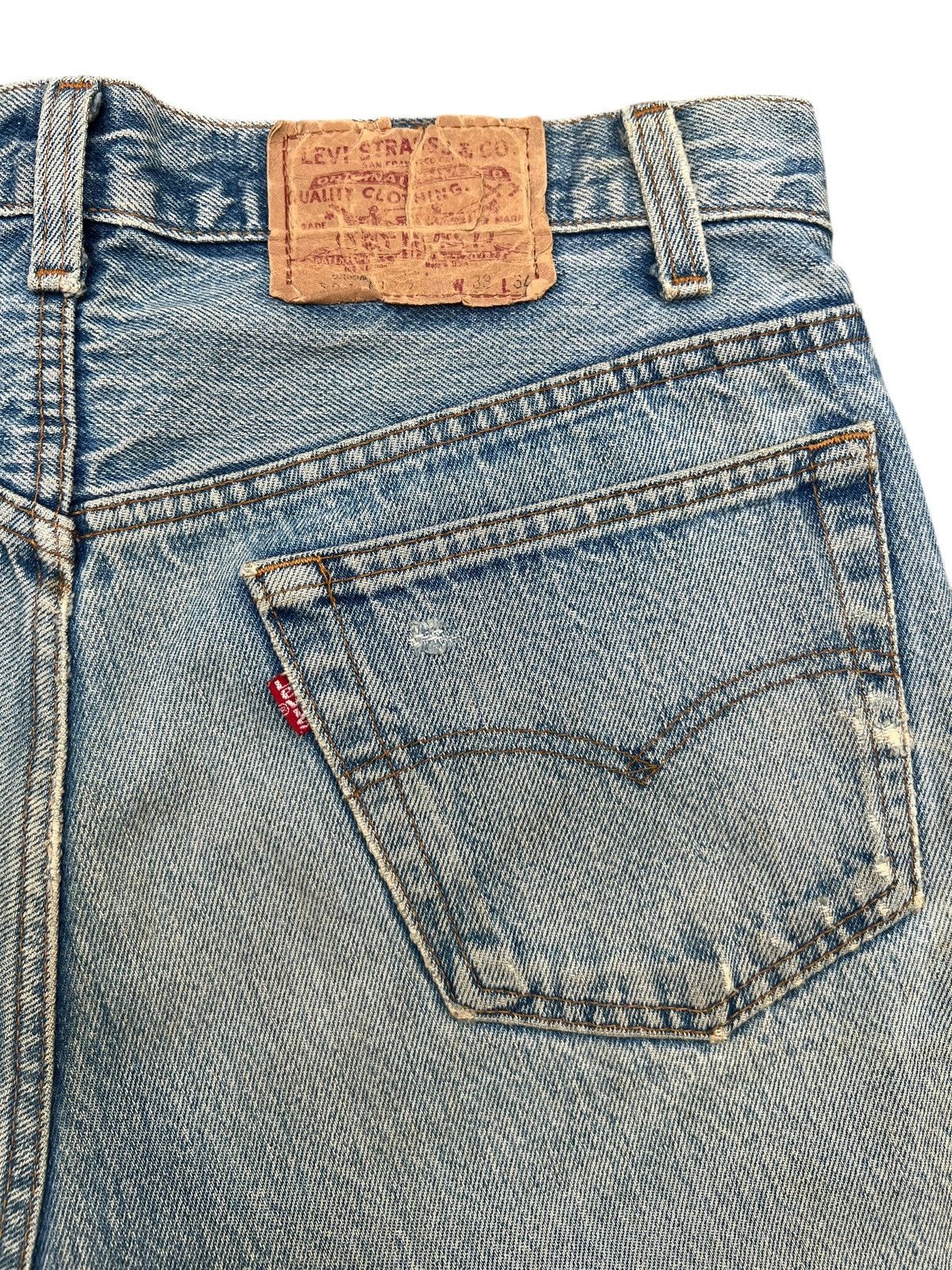 Levi's Vintage 80s Levis Distressed Mudwash Denim Jeans 33x34 W33 Size US 33 - 8 Thumbnail