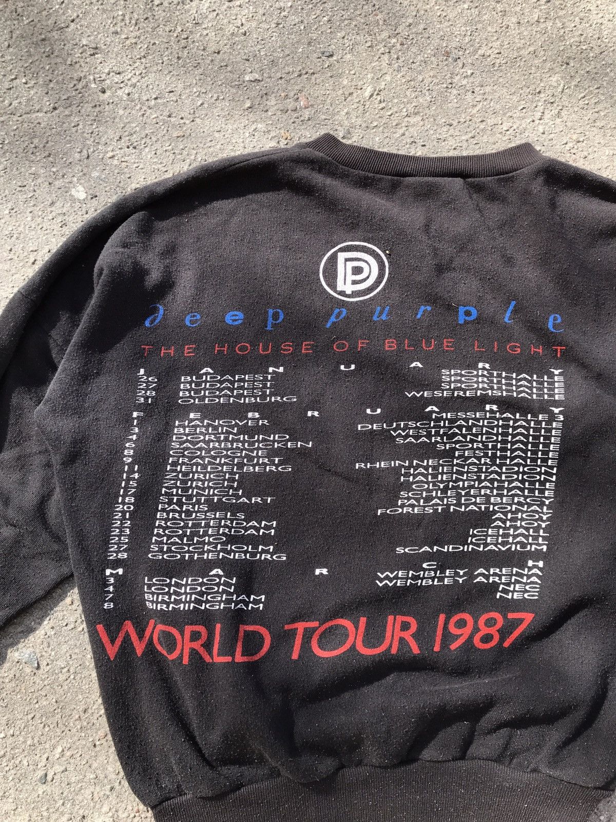 Vintage Vintage 1987 Deep Purple The House Of Blue Light Tour Rare Size US M / EU 48-50 / 2 - 7 Thumbnail