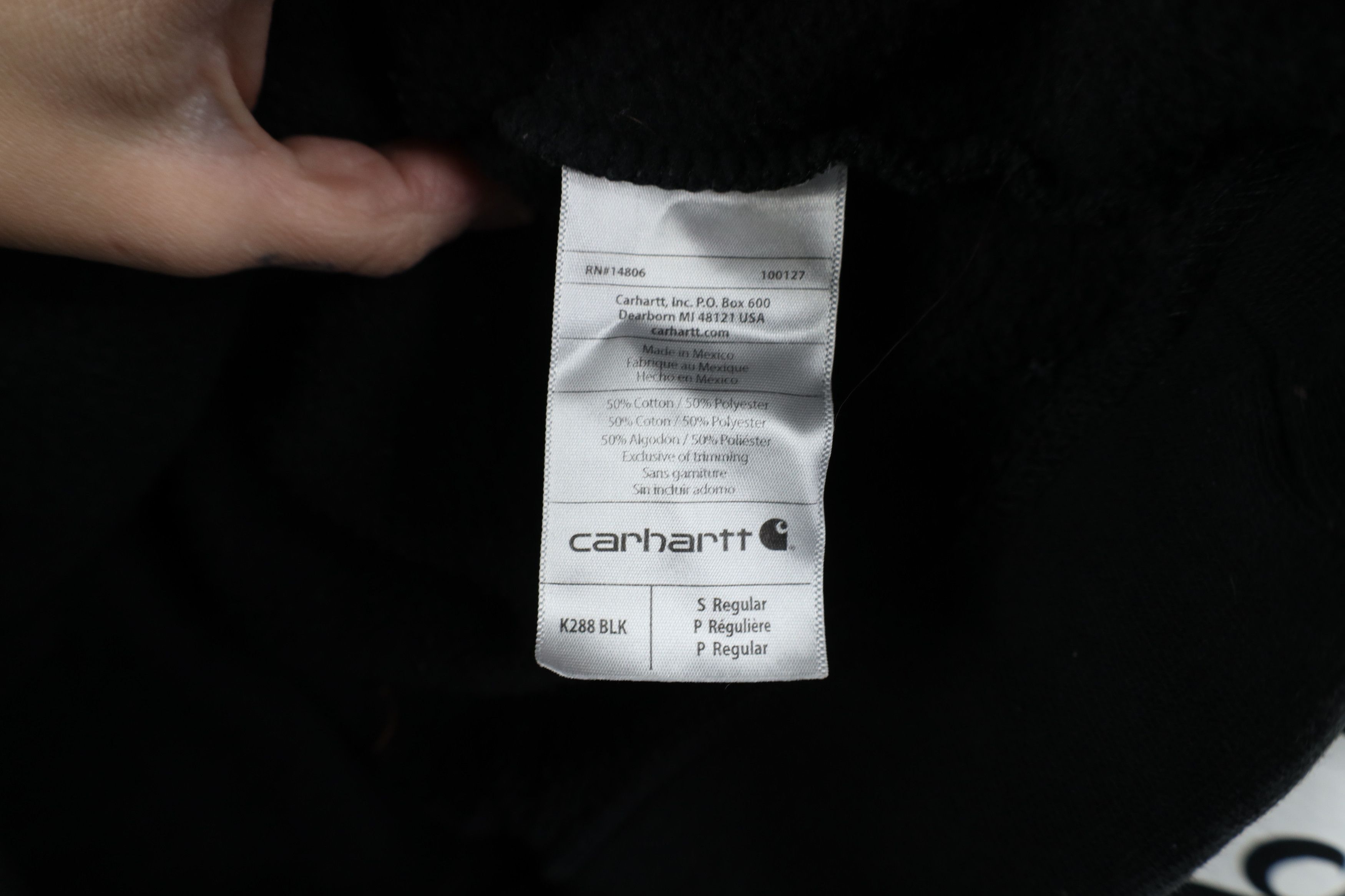 Carhartt Vintage Y2K Carhartt Spell Out Heavyweight Hoodie Black Size US S / EU 44-46 / 1 - 11 Thumbnail